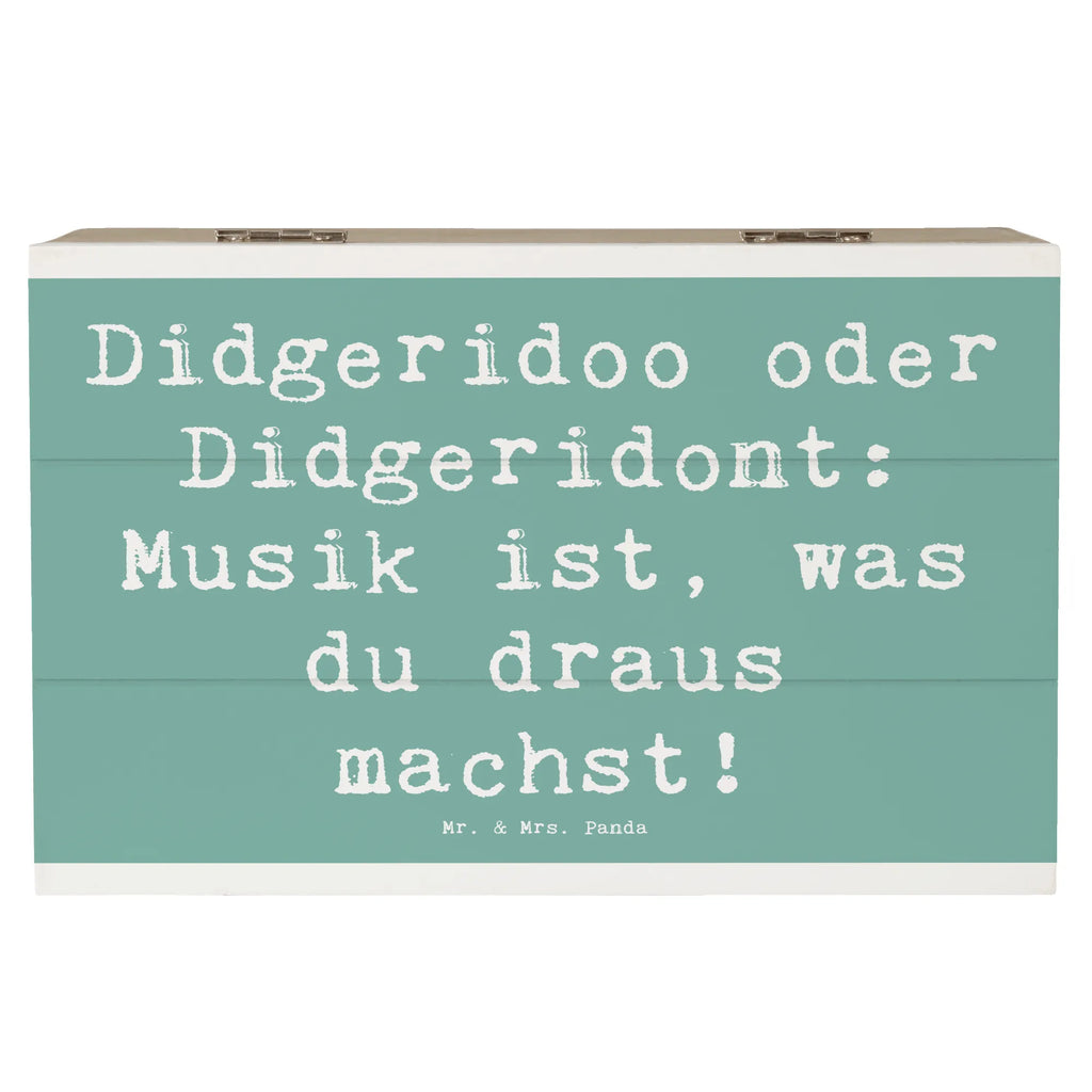 Holzkiste Spruch Didgeridoo Musik Holzkiste, Kiste, Schatzkiste, Truhe, Schatulle, XXL, Erinnerungsbox, Erinnerungskiste, Dekokiste, Aufbewahrungsbox, Geschenkbox, Geschenkdose, Instrumente, Geschenke Musiker, Musikliebhaber