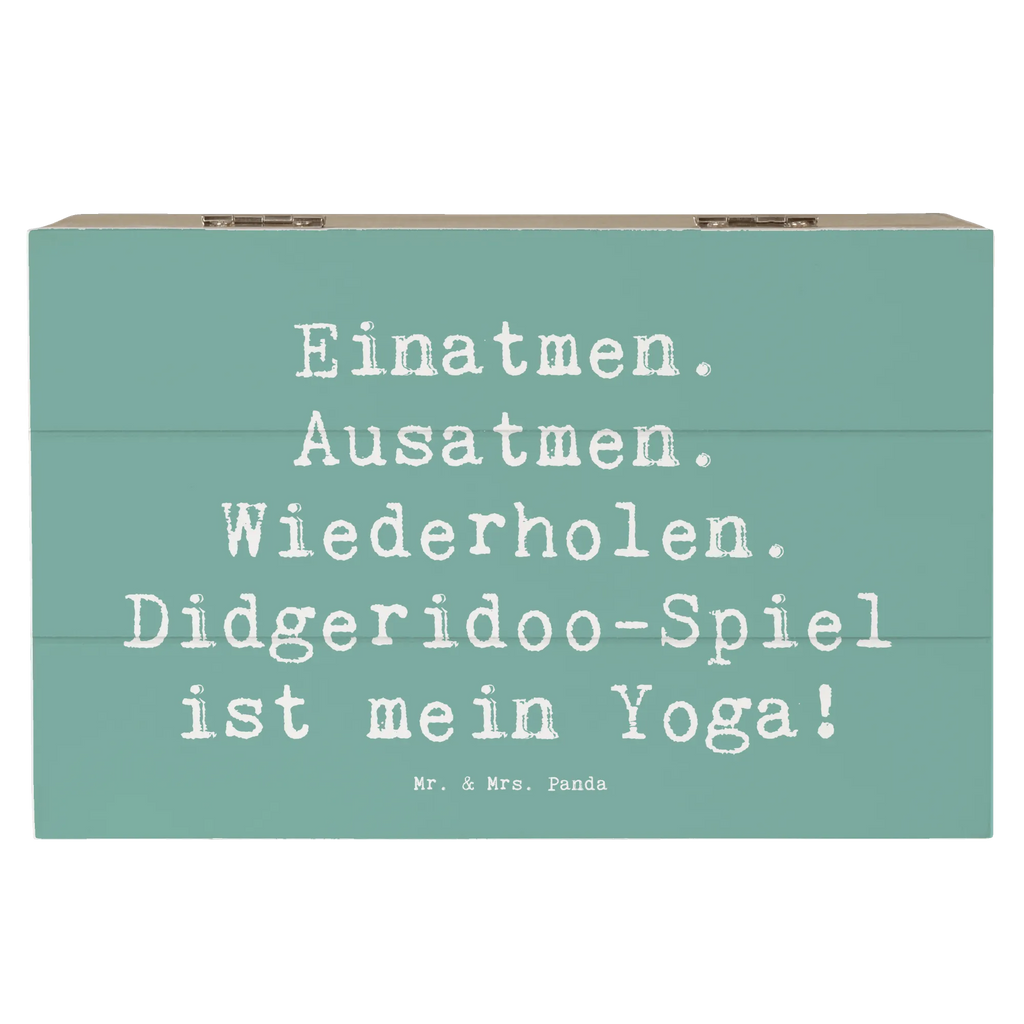 Holzkiste Spruch Didgeridoo Yoga Holzkiste, Kiste, Schatzkiste, Truhe, Schatulle, XXL, Erinnerungsbox, Erinnerungskiste, Dekokiste, Aufbewahrungsbox, Geschenkbox, Geschenkdose, Instrumente, Geschenke Musiker, Musikliebhaber