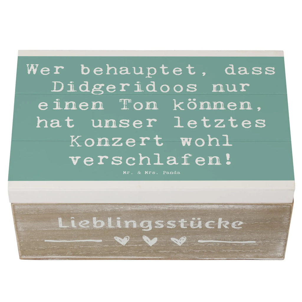 Holzkiste Spruch Didgeridoo Konzert Holzkiste, Kiste, Schatzkiste, Truhe, Schatulle, XXL, Erinnerungsbox, Erinnerungskiste, Dekokiste, Aufbewahrungsbox, Geschenkbox, Geschenkdose, Instrumente, Geschenke Musiker, Musikliebhaber