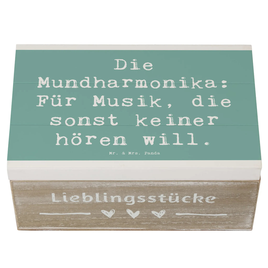 Holzkiste Spruch Musik Mundharmonika Holzkiste, Kiste, Schatzkiste, Truhe, Schatulle, XXL, Erinnerungsbox, Erinnerungskiste, Dekokiste, Aufbewahrungsbox, Geschenkbox, Geschenkdose, Instrumente, Geschenke Musiker, Musikliebhaber