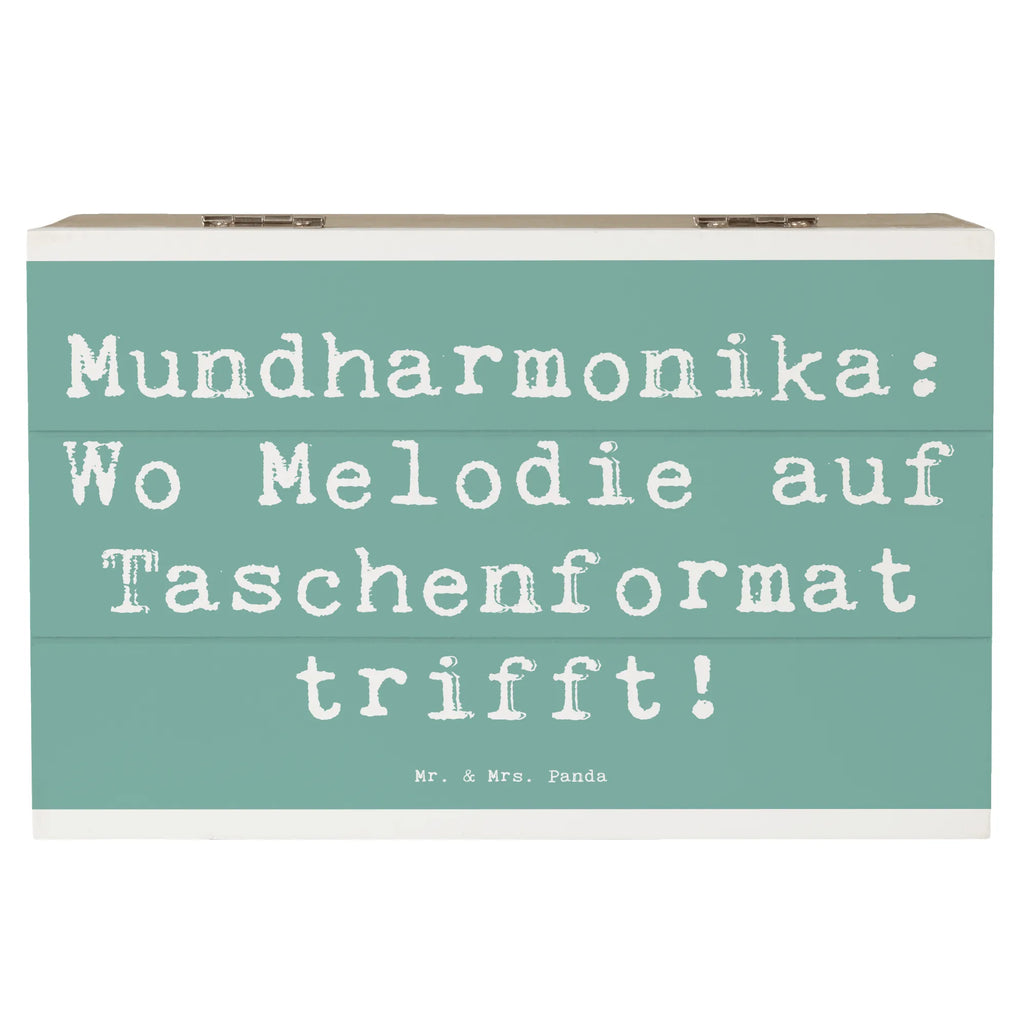 Holzkiste Spruch Mundharmonika: Wo Melodie auf Taschenformat trifft! Holzkiste, Kiste, Schatzkiste, Truhe, Schatulle, XXL, Erinnerungsbox, Erinnerungskiste, Dekokiste, Aufbewahrungsbox, Geschenkbox, Geschenkdose, Instrumente, Geschenke Musiker, Musikliebhaber