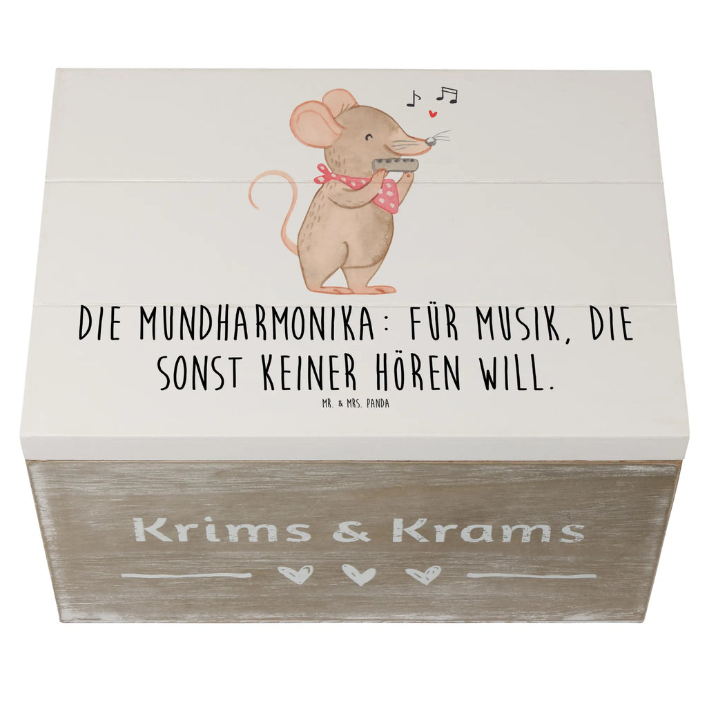 Holzkiste Musik Mundharmonika Holzkiste, Kiste, Schatzkiste, Truhe, Schatulle, XXL, Erinnerungsbox, Erinnerungskiste, Dekokiste, Aufbewahrungsbox, Geschenkbox, Geschenkdose, Instrumente, Geschenke Musiker, Musikliebhaber