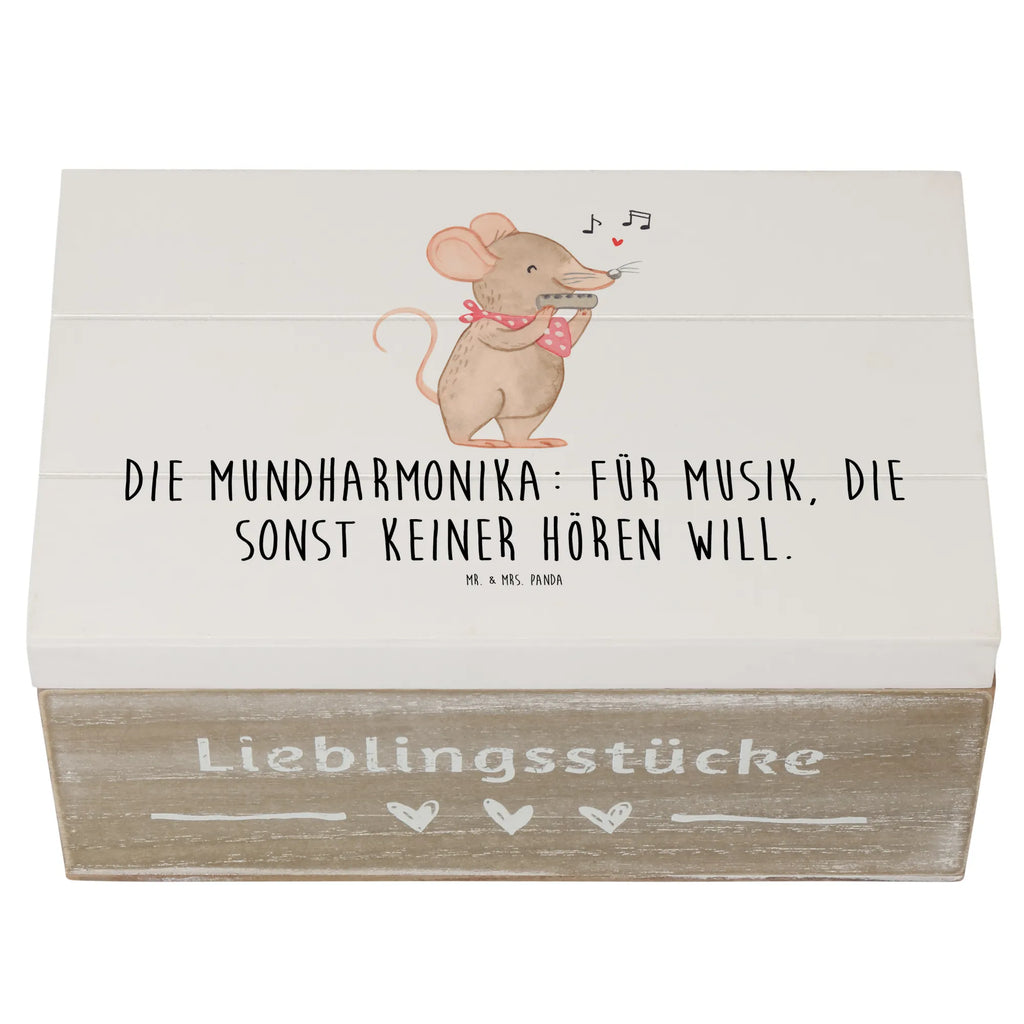 Holzkiste Musik Mundharmonika Holzkiste, Kiste, Schatzkiste, Truhe, Schatulle, XXL, Erinnerungsbox, Erinnerungskiste, Dekokiste, Aufbewahrungsbox, Geschenkbox, Geschenkdose, Instrumente, Geschenke Musiker, Musikliebhaber