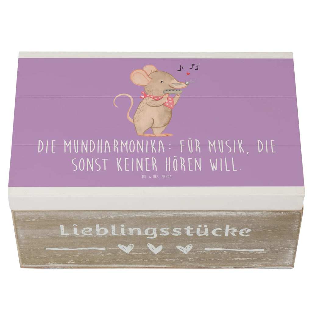 Holzkiste Musik Mundharmonika Holzkiste, Kiste, Schatzkiste, Truhe, Schatulle, XXL, Erinnerungsbox, Erinnerungskiste, Dekokiste, Aufbewahrungsbox, Geschenkbox, Geschenkdose, Instrumente, Geschenke Musiker, Musikliebhaber