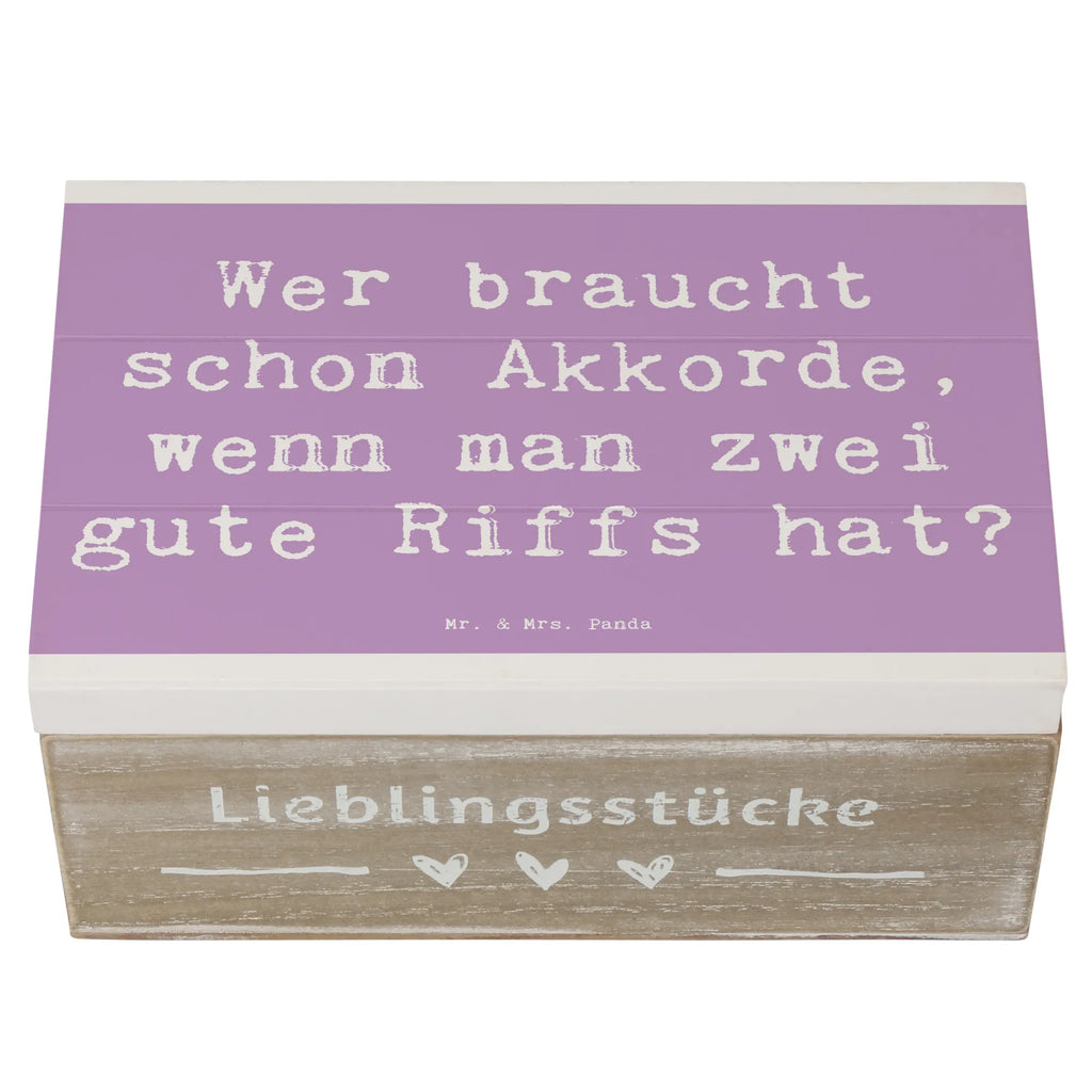 Holzkiste Spruch E-Gitarre Zwei Riffs Holzkiste, Kiste, Schatzkiste, Truhe, Schatulle, XXL, Erinnerungsbox, Erinnerungskiste, Dekokiste, Aufbewahrungsbox, Geschenkbox, Geschenkdose, Instrumente, Geschenke Musiker, Musikliebhaber