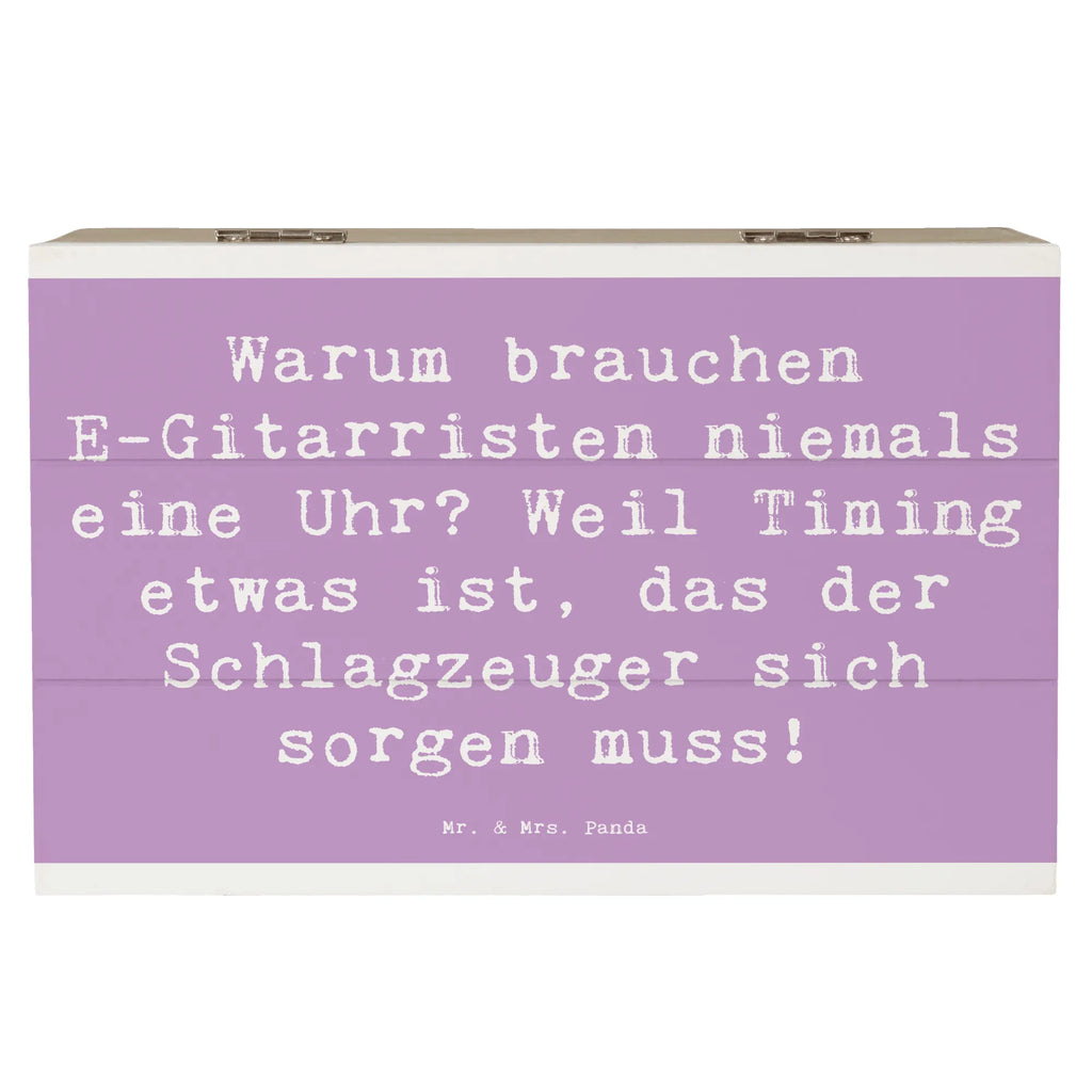 Holzkiste Spruch E-Gitarre Timing Holzkiste, Kiste, Schatzkiste, Truhe, Schatulle, XXL, Erinnerungsbox, Erinnerungskiste, Dekokiste, Aufbewahrungsbox, Geschenkbox, Geschenkdose, Instrumente, Geschenke Musiker, Musikliebhaber