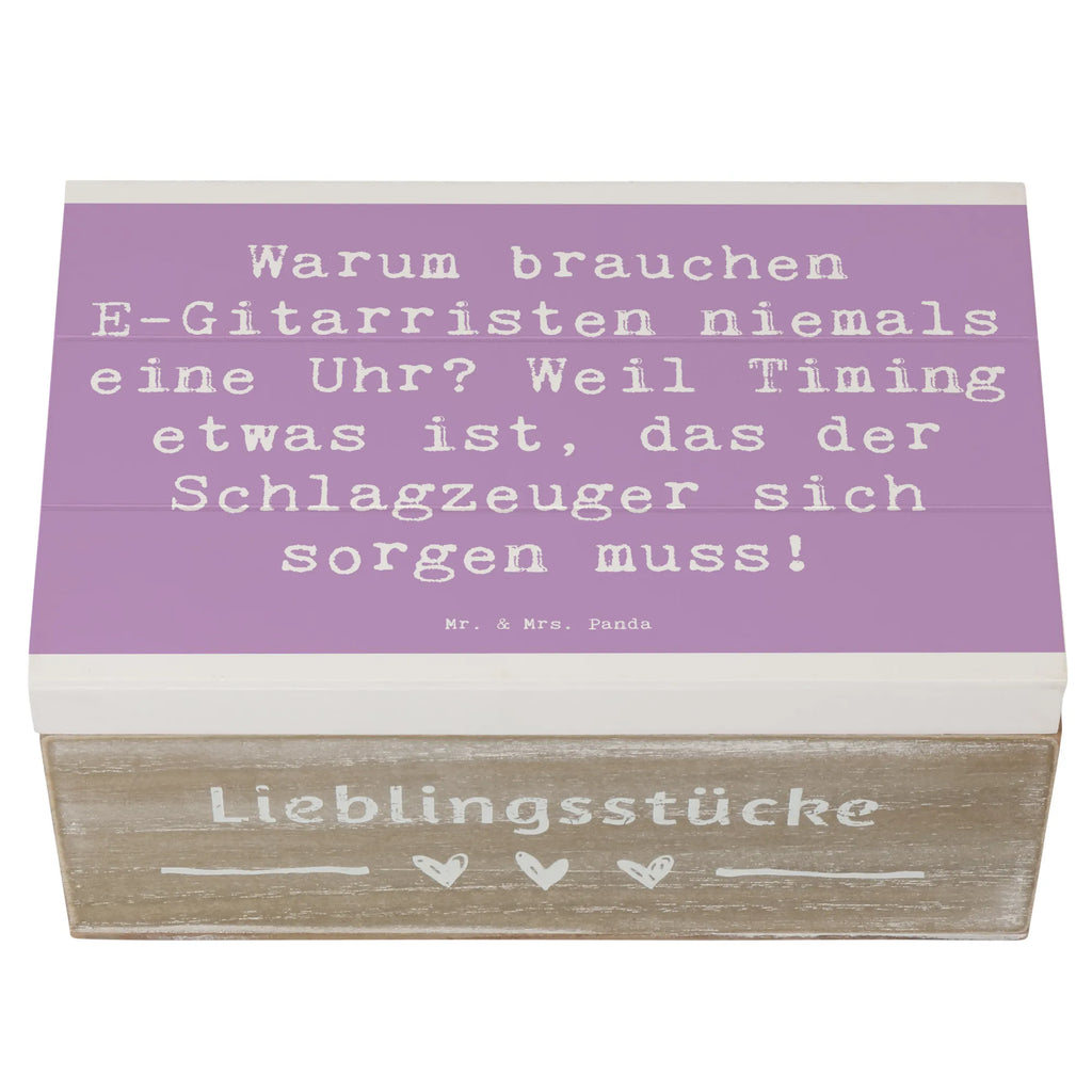 Holzkiste Spruch E-Gitarre Timing Holzkiste, Kiste, Schatzkiste, Truhe, Schatulle, XXL, Erinnerungsbox, Erinnerungskiste, Dekokiste, Aufbewahrungsbox, Geschenkbox, Geschenkdose, Instrumente, Geschenke Musiker, Musikliebhaber