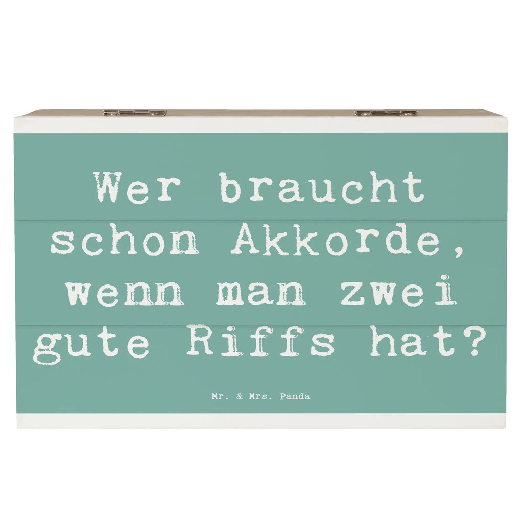 Holzkiste Spruch E-Gitarre Zwei Riffs Holzkiste, Kiste, Schatzkiste, Truhe, Schatulle, XXL, Erinnerungsbox, Erinnerungskiste, Dekokiste, Aufbewahrungsbox, Geschenkbox, Geschenkdose, Instrumente, Geschenke Musiker, Musikliebhaber