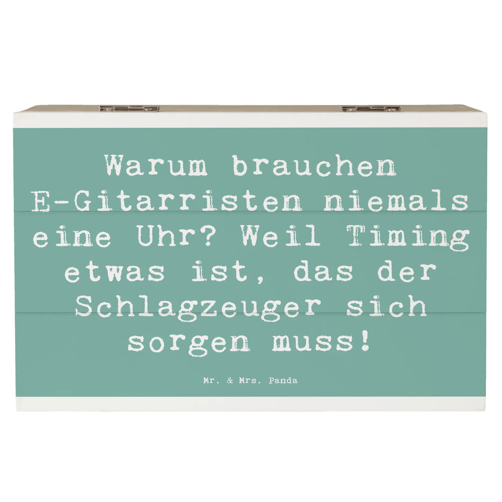 Holzkiste Spruch E-Gitarre Timing Holzkiste, Kiste, Schatzkiste, Truhe, Schatulle, XXL, Erinnerungsbox, Erinnerungskiste, Dekokiste, Aufbewahrungsbox, Geschenkbox, Geschenkdose, Instrumente, Geschenke Musiker, Musikliebhaber