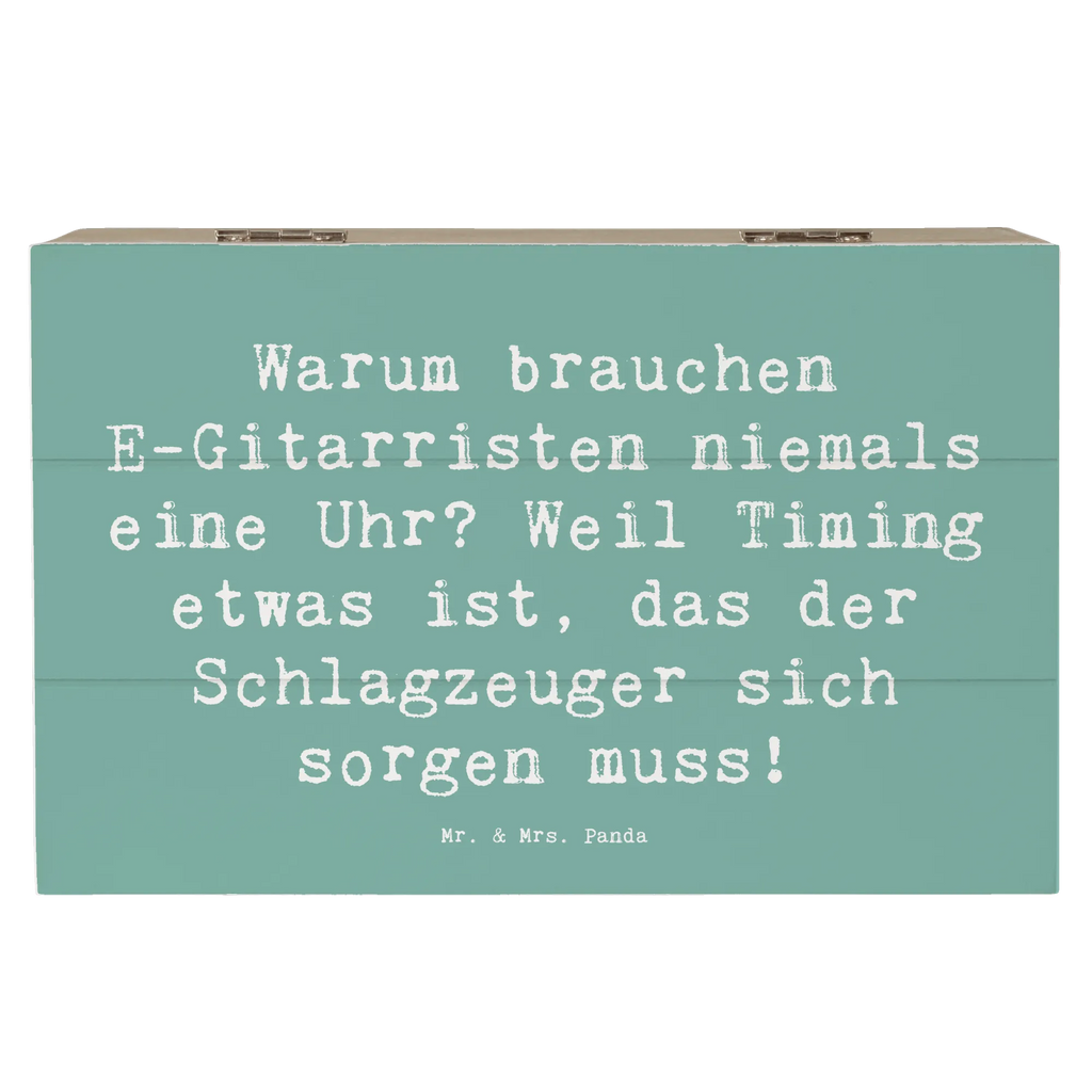 Holzkiste Spruch E-Gitarre Timing Holzkiste, Kiste, Schatzkiste, Truhe, Schatulle, XXL, Erinnerungsbox, Erinnerungskiste, Dekokiste, Aufbewahrungsbox, Geschenkbox, Geschenkdose, Instrumente, Geschenke Musiker, Musikliebhaber