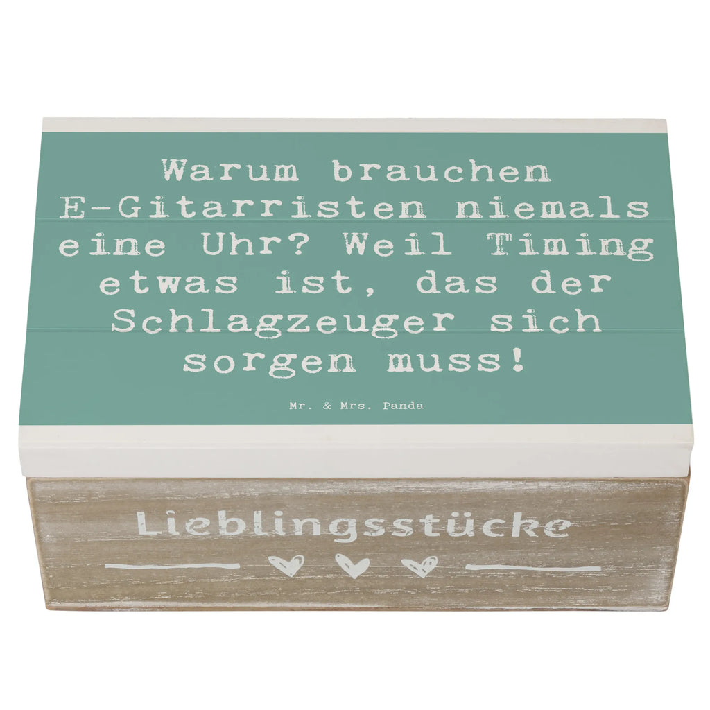 Holzkiste Spruch E-Gitarre Timing Holzkiste, Kiste, Schatzkiste, Truhe, Schatulle, XXL, Erinnerungsbox, Erinnerungskiste, Dekokiste, Aufbewahrungsbox, Geschenkbox, Geschenkdose, Instrumente, Geschenke Musiker, Musikliebhaber