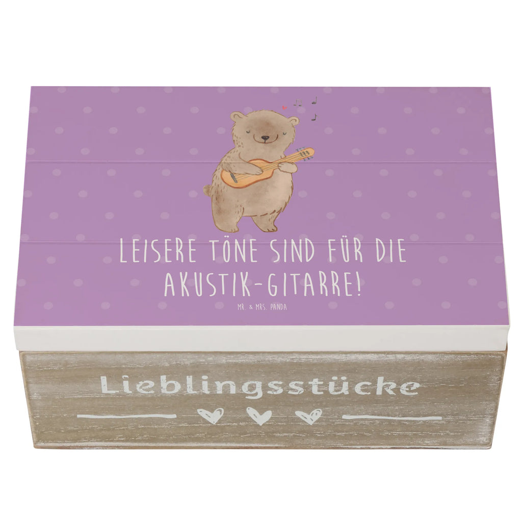 Holzkiste Akustik-Gitarre Magie Holzkiste, Kiste, Schatzkiste, Truhe, Schatulle, XXL, Erinnerungsbox, Erinnerungskiste, Dekokiste, Aufbewahrungsbox, Geschenkbox, Geschenkdose, Instrumente, Geschenke Musiker, Musikliebhaber