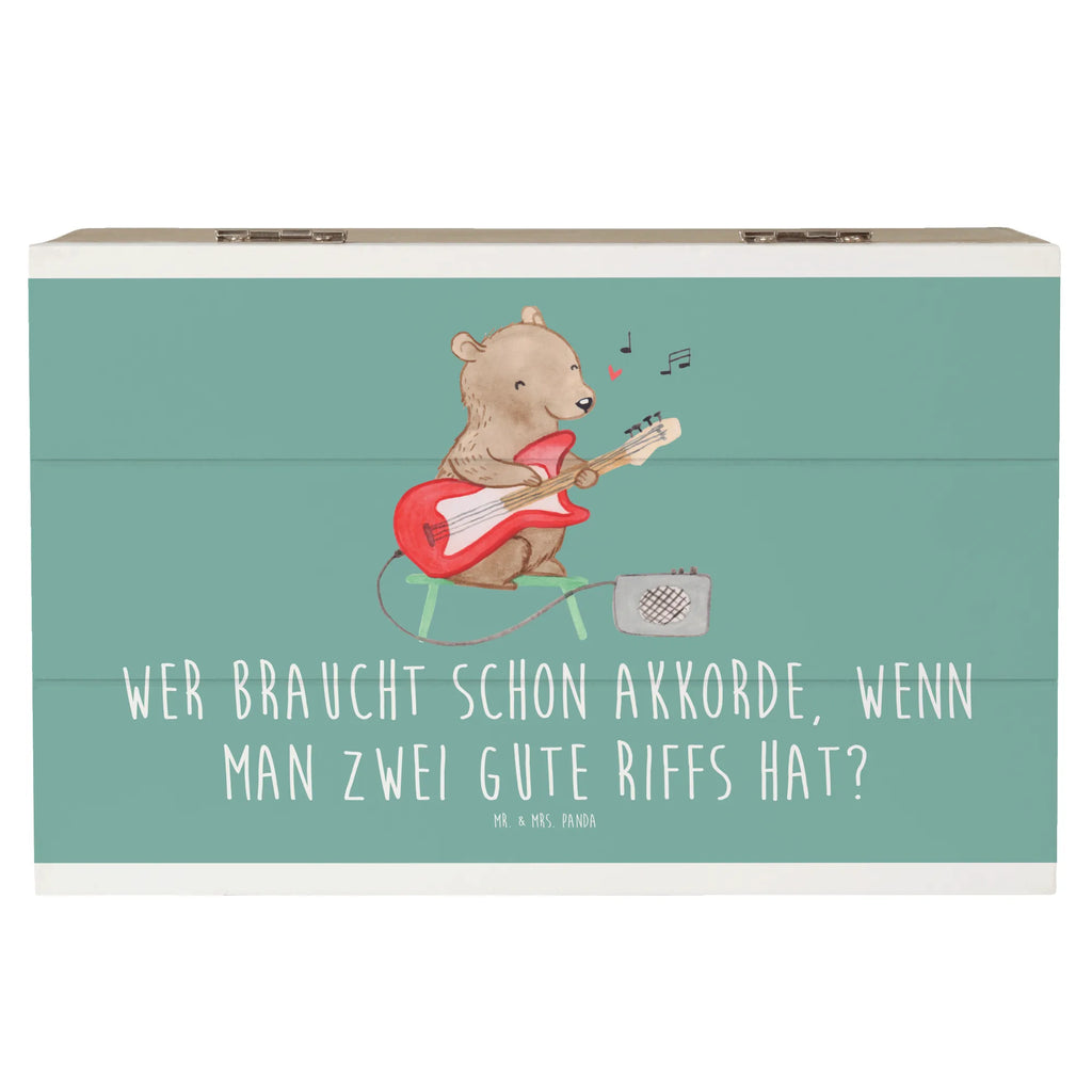 Holzkiste E-Gitarre Zwei Riffs Holzkiste, Kiste, Schatzkiste, Truhe, Schatulle, XXL, Erinnerungsbox, Erinnerungskiste, Dekokiste, Aufbewahrungsbox, Geschenkbox, Geschenkdose, Instrumente, Geschenke Musiker, Musikliebhaber