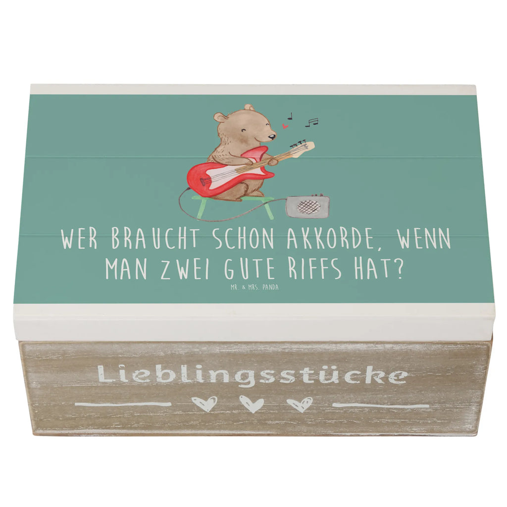 Holzkiste E-Gitarre Zwei Riffs Holzkiste, Kiste, Schatzkiste, Truhe, Schatulle, XXL, Erinnerungsbox, Erinnerungskiste, Dekokiste, Aufbewahrungsbox, Geschenkbox, Geschenkdose, Instrumente, Geschenke Musiker, Musikliebhaber