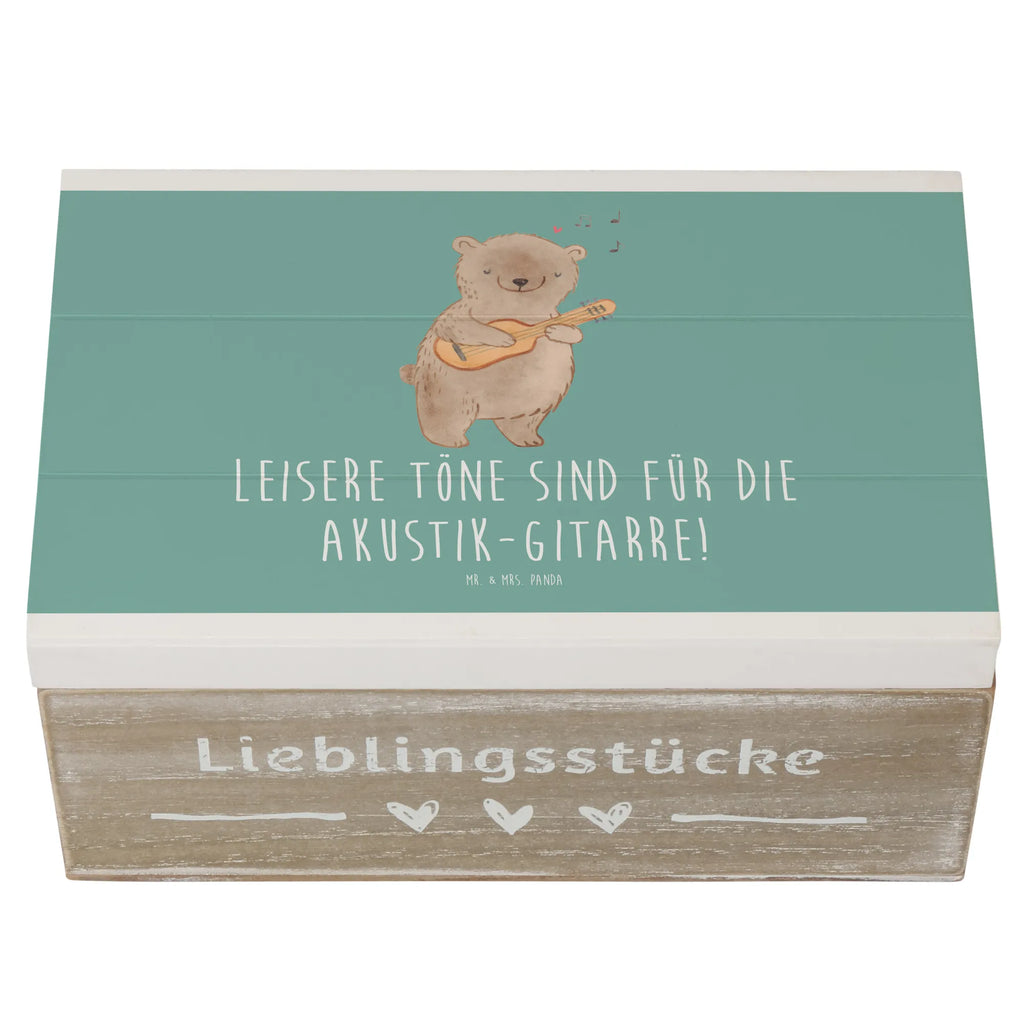 Holzkiste Akustik-Gitarre Magie Holzkiste, Kiste, Schatzkiste, Truhe, Schatulle, XXL, Erinnerungsbox, Erinnerungskiste, Dekokiste, Aufbewahrungsbox, Geschenkbox, Geschenkdose, Instrumente, Geschenke Musiker, Musikliebhaber