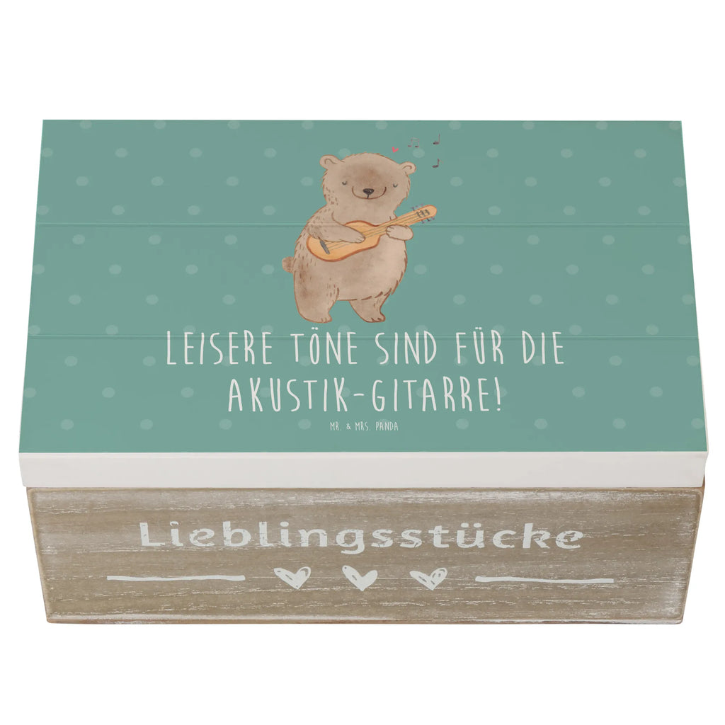 Holzkiste Akustik-Gitarre Magie Holzkiste, Kiste, Schatzkiste, Truhe, Schatulle, XXL, Erinnerungsbox, Erinnerungskiste, Dekokiste, Aufbewahrungsbox, Geschenkbox, Geschenkdose, Instrumente, Geschenke Musiker, Musikliebhaber