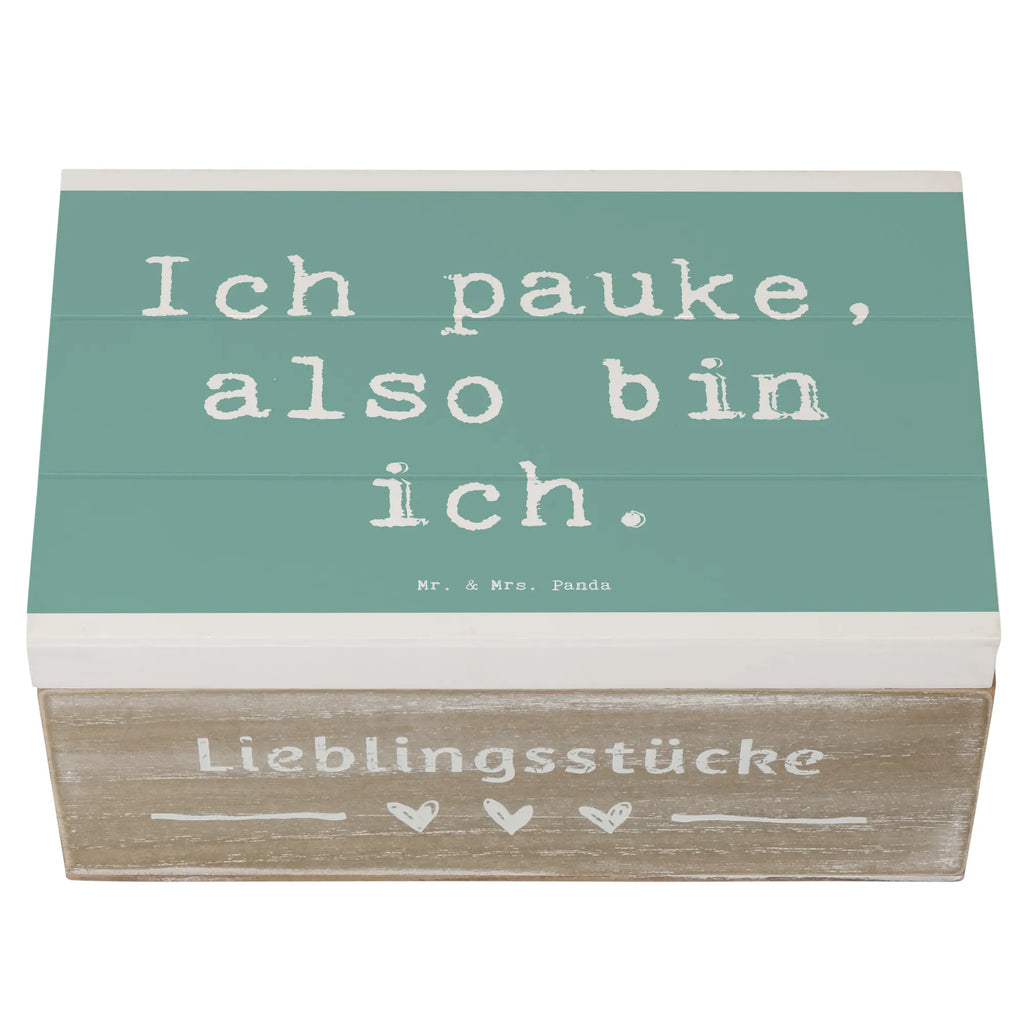 Holzkiste Spruch Pauken Motivation Holzkiste, Kiste, Schatzkiste, Truhe, Schatulle, XXL, Erinnerungsbox, Erinnerungskiste, Dekokiste, Aufbewahrungsbox, Geschenkbox, Geschenkdose, Instrumente, Geschenke Musiker, Musikliebhaber