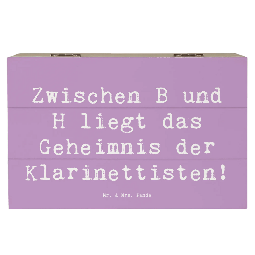 Holzkiste Spruch Klarinette Geheimnis Holzkiste, Kiste, Schatzkiste, Truhe, Schatulle, XXL, Erinnerungsbox, Erinnerungskiste, Dekokiste, Aufbewahrungsbox, Geschenkbox, Geschenkdose, Instrumente, Geschenke Musiker, Musikliebhaber