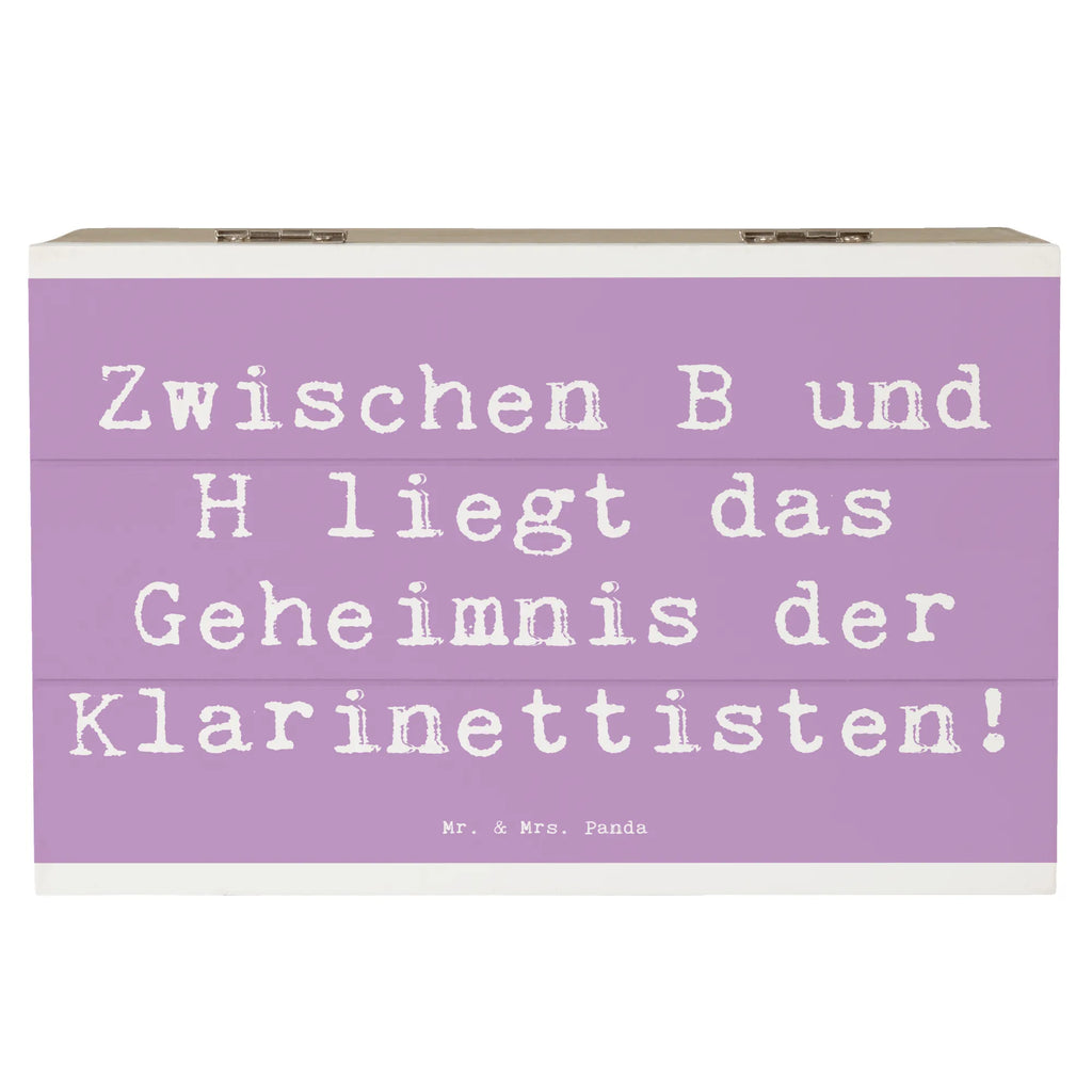 Holzkiste Spruch Klarinette Geheimnis Holzkiste, Kiste, Schatzkiste, Truhe, Schatulle, XXL, Erinnerungsbox, Erinnerungskiste, Dekokiste, Aufbewahrungsbox, Geschenkbox, Geschenkdose, Instrumente, Geschenke Musiker, Musikliebhaber