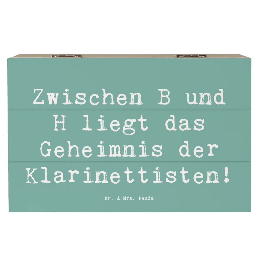 Holzkiste Spruch Klarinette Geheimnis Holzkiste, Kiste, Schatzkiste, Truhe, Schatulle, XXL, Erinnerungsbox, Erinnerungskiste, Dekokiste, Aufbewahrungsbox, Geschenkbox, Geschenkdose, Instrumente, Geschenke Musiker, Musikliebhaber