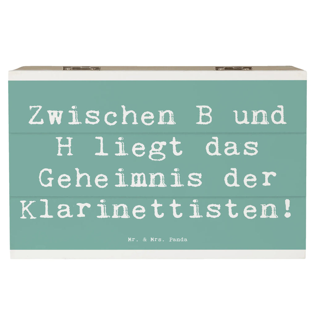 Holzkiste Spruch Klarinette Geheimnis Holzkiste, Kiste, Schatzkiste, Truhe, Schatulle, XXL, Erinnerungsbox, Erinnerungskiste, Dekokiste, Aufbewahrungsbox, Geschenkbox, Geschenkdose, Instrumente, Geschenke Musiker, Musikliebhaber