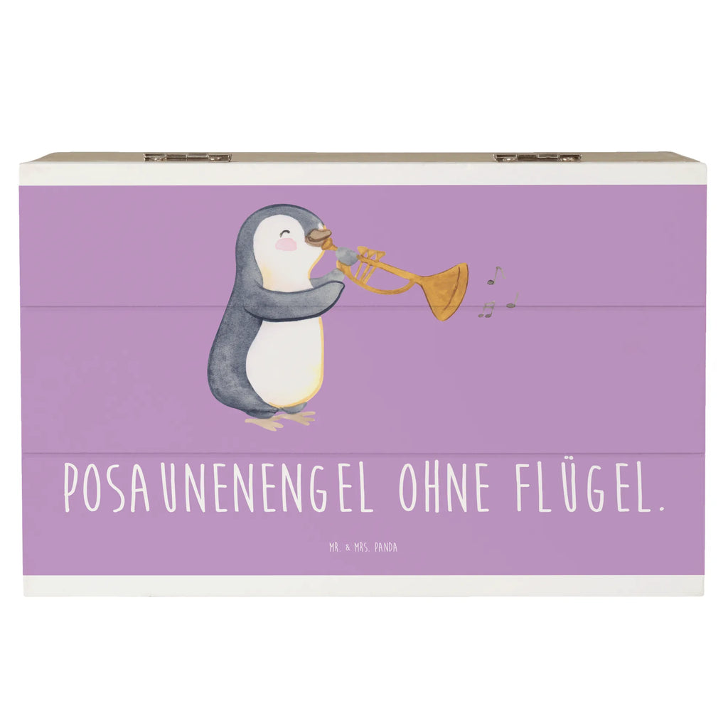 Holzkiste Engel Posaune Holzkiste, Kiste, Schatzkiste, Truhe, Schatulle, XXL, Erinnerungsbox, Erinnerungskiste, Dekokiste, Aufbewahrungsbox, Geschenkbox, Geschenkdose, Instrumente, Geschenke Musiker, Musikliebhaber