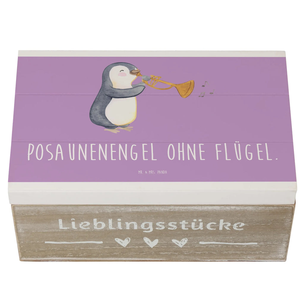 Holzkiste Engel Posaune Holzkiste, Kiste, Schatzkiste, Truhe, Schatulle, XXL, Erinnerungsbox, Erinnerungskiste, Dekokiste, Aufbewahrungsbox, Geschenkbox, Geschenkdose, Instrumente, Geschenke Musiker, Musikliebhaber