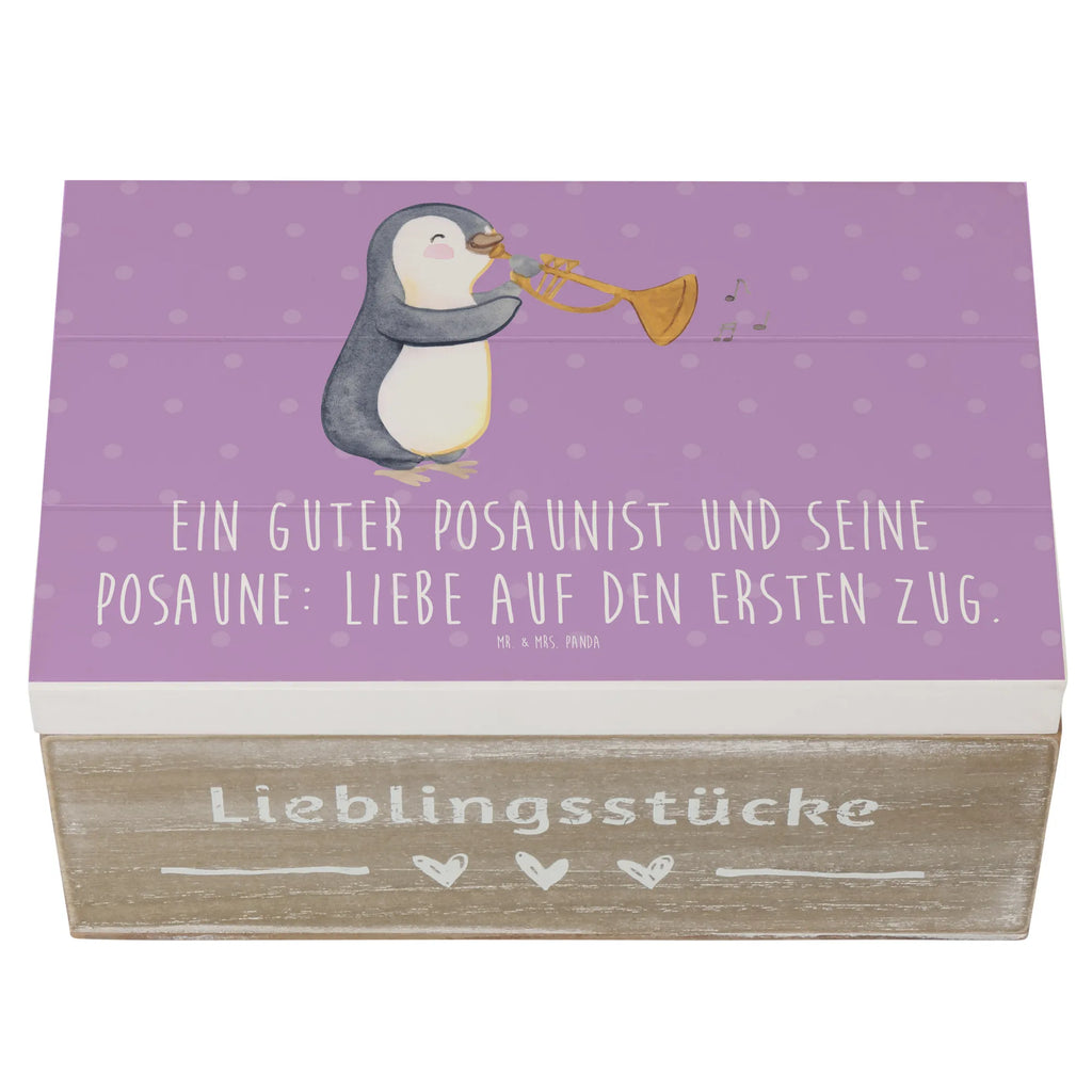 Holzkiste Posaune Liebe Holzkiste, Kiste, Schatzkiste, Truhe, Schatulle, XXL, Erinnerungsbox, Erinnerungskiste, Dekokiste, Aufbewahrungsbox, Geschenkbox, Geschenkdose, Instrumente, Geschenke Musiker, Musikliebhaber