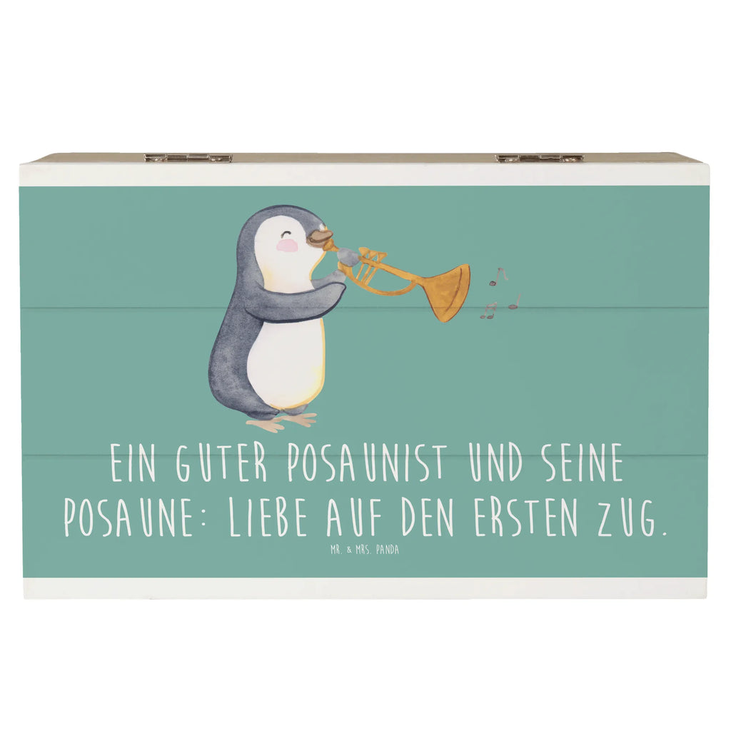 Holzkiste Posaune Liebe Holzkiste, Kiste, Schatzkiste, Truhe, Schatulle, XXL, Erinnerungsbox, Erinnerungskiste, Dekokiste, Aufbewahrungsbox, Geschenkbox, Geschenkdose, Instrumente, Geschenke Musiker, Musikliebhaber