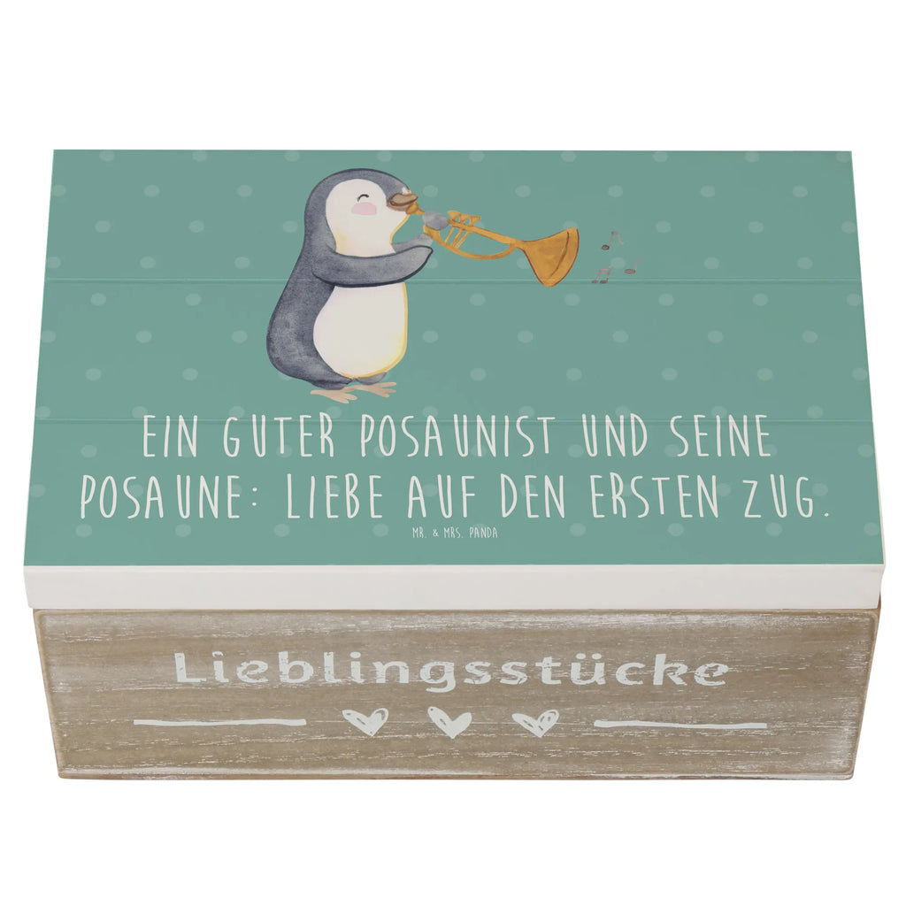 Holzkiste Posaune Liebe Holzkiste, Kiste, Schatzkiste, Truhe, Schatulle, XXL, Erinnerungsbox, Erinnerungskiste, Dekokiste, Aufbewahrungsbox, Geschenkbox, Geschenkdose, Instrumente, Geschenke Musiker, Musikliebhaber