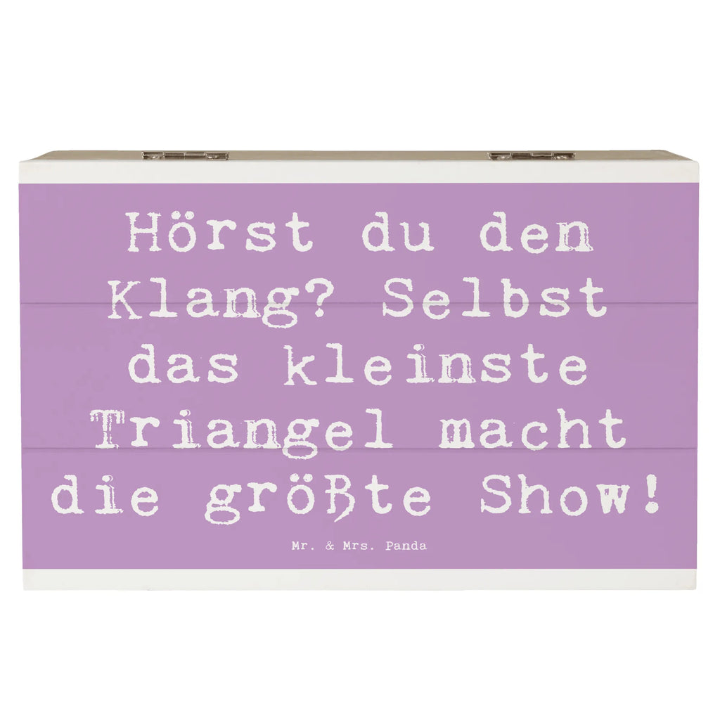 Holzkiste Spruch Triangel Klang Holzkiste, Kiste, Schatzkiste, Truhe, Schatulle, XXL, Erinnerungsbox, Erinnerungskiste, Dekokiste, Aufbewahrungsbox, Geschenkbox, Geschenkdose, Instrumente, Geschenke Musiker, Musikliebhaber