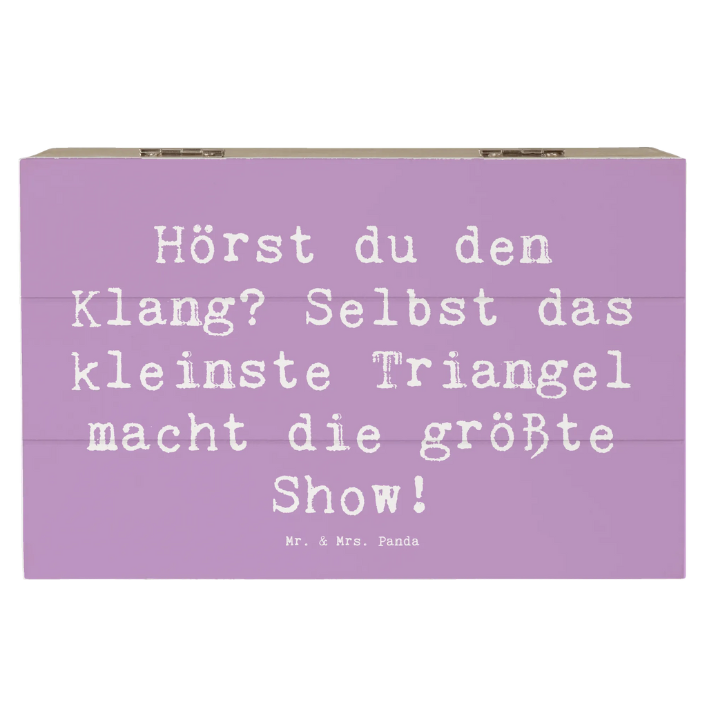 Holzkiste Spruch Triangel Klang Holzkiste, Kiste, Schatzkiste, Truhe, Schatulle, XXL, Erinnerungsbox, Erinnerungskiste, Dekokiste, Aufbewahrungsbox, Geschenkbox, Geschenkdose, Instrumente, Geschenke Musiker, Musikliebhaber