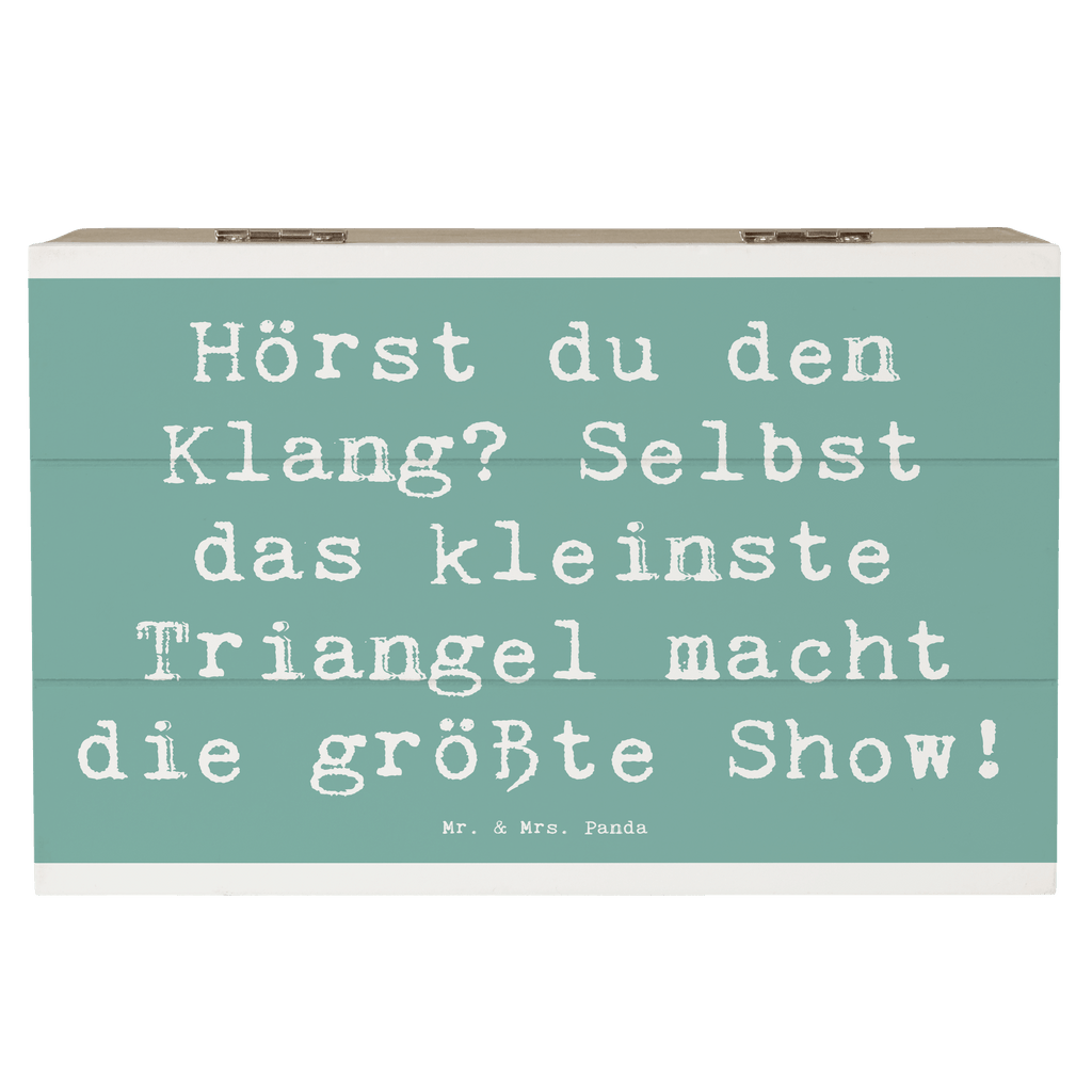 Holzkiste Spruch Triangel Klang Holzkiste, Kiste, Schatzkiste, Truhe, Schatulle, XXL, Erinnerungsbox, Erinnerungskiste, Dekokiste, Aufbewahrungsbox, Geschenkbox, Geschenkdose, Instrumente, Geschenke Musiker, Musikliebhaber