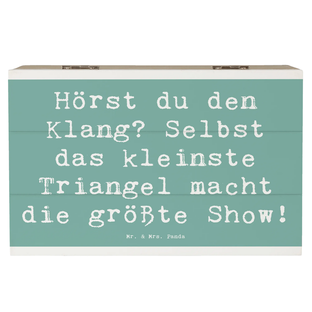 Holzkiste Spruch Triangel Klang Holzkiste, Kiste, Schatzkiste, Truhe, Schatulle, XXL, Erinnerungsbox, Erinnerungskiste, Dekokiste, Aufbewahrungsbox, Geschenkbox, Geschenkdose, Instrumente, Geschenke Musiker, Musikliebhaber