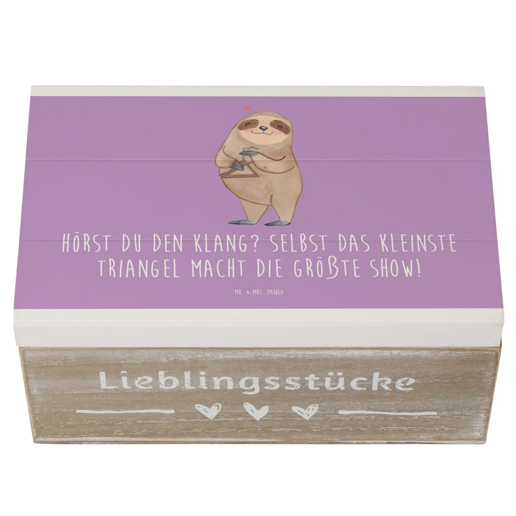 Holzkiste Triangel Klang Holzkiste, Kiste, Schatzkiste, Truhe, Schatulle, XXL, Erinnerungsbox, Erinnerungskiste, Dekokiste, Aufbewahrungsbox, Geschenkbox, Geschenkdose, Instrumente, Geschenke Musiker, Musikliebhaber