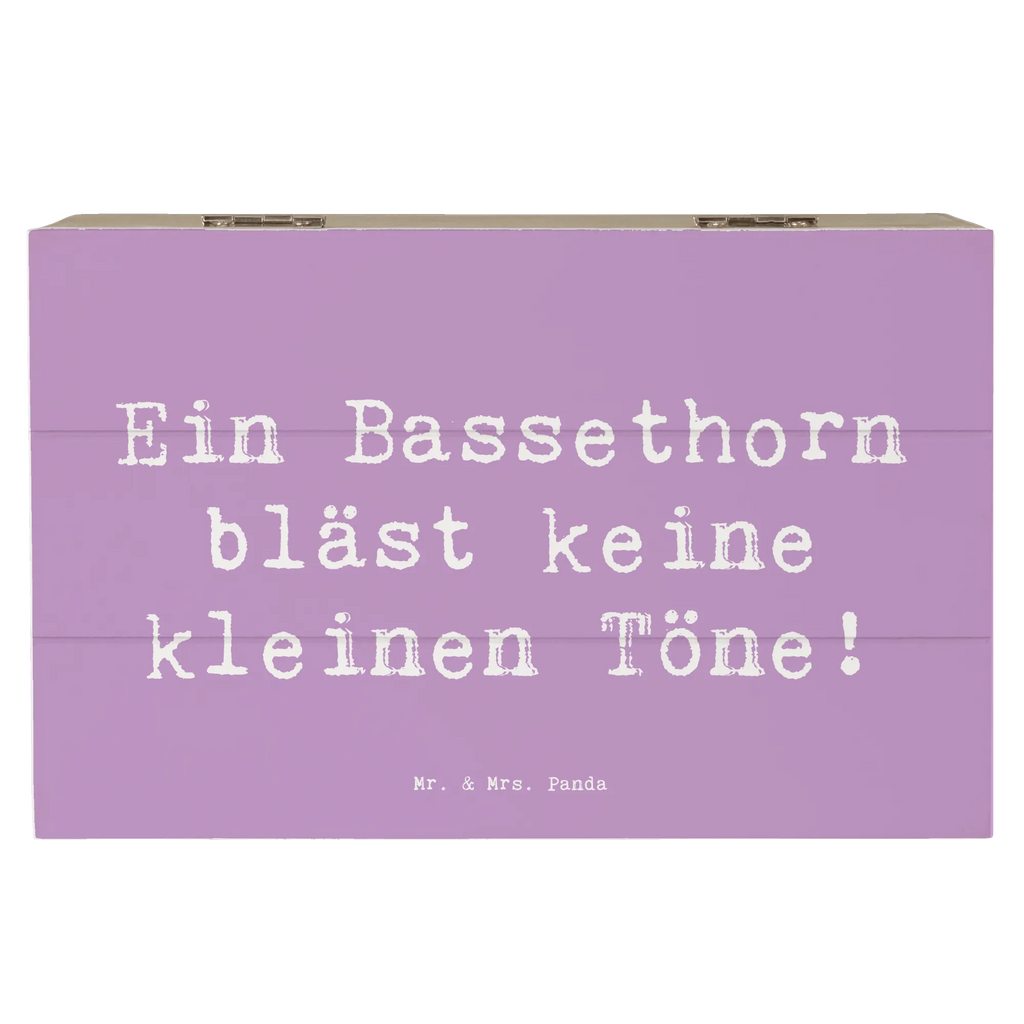 Holzkiste Spruch Ein Bassethorn bläst keine kleinen Töne! Holzkiste, Kiste, Schatzkiste, Truhe, Schatulle, XXL, Erinnerungsbox, Erinnerungskiste, Dekokiste, Aufbewahrungsbox, Geschenkbox, Geschenkdose, Instrumente, Geschenke Musiker, Musikliebhaber