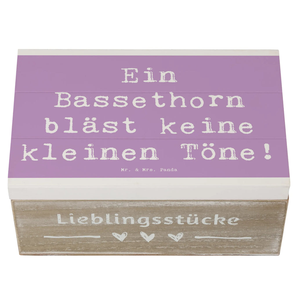 Holzkiste Spruch Ein Bassethorn bläst keine kleinen Töne! Holzkiste, Kiste, Schatzkiste, Truhe, Schatulle, XXL, Erinnerungsbox, Erinnerungskiste, Dekokiste, Aufbewahrungsbox, Geschenkbox, Geschenkdose, Instrumente, Geschenke Musiker, Musikliebhaber