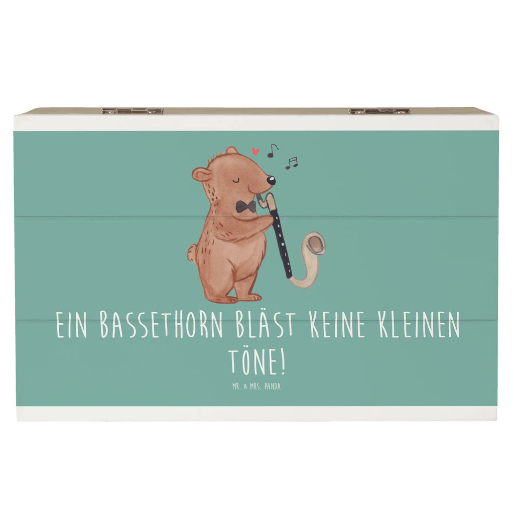 Holzkiste Ein Bassethorn bläst keine kleinen Töne! Holzkiste, Kiste, Schatzkiste, Truhe, Schatulle, XXL, Erinnerungsbox, Erinnerungskiste, Dekokiste, Aufbewahrungsbox, Geschenkbox, Geschenkdose, Instrumente, Geschenke Musiker, Musikliebhaber