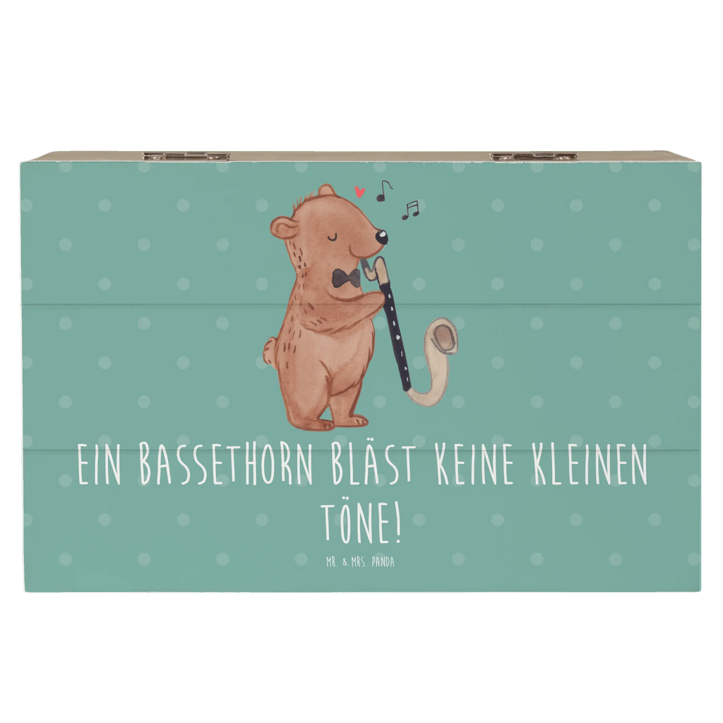 Holzkiste Ein Bassethorn bläst keine kleinen Töne! Holzkiste, Kiste, Schatzkiste, Truhe, Schatulle, XXL, Erinnerungsbox, Erinnerungskiste, Dekokiste, Aufbewahrungsbox, Geschenkbox, Geschenkdose, Instrumente, Geschenke Musiker, Musikliebhaber