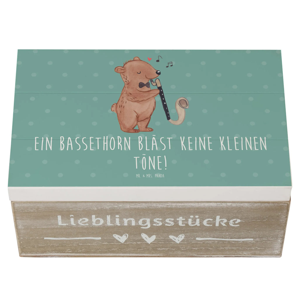 Holzkiste Ein Bassethorn bläst keine kleinen Töne! Holzkiste, Kiste, Schatzkiste, Truhe, Schatulle, XXL, Erinnerungsbox, Erinnerungskiste, Dekokiste, Aufbewahrungsbox, Geschenkbox, Geschenkdose, Instrumente, Geschenke Musiker, Musikliebhaber