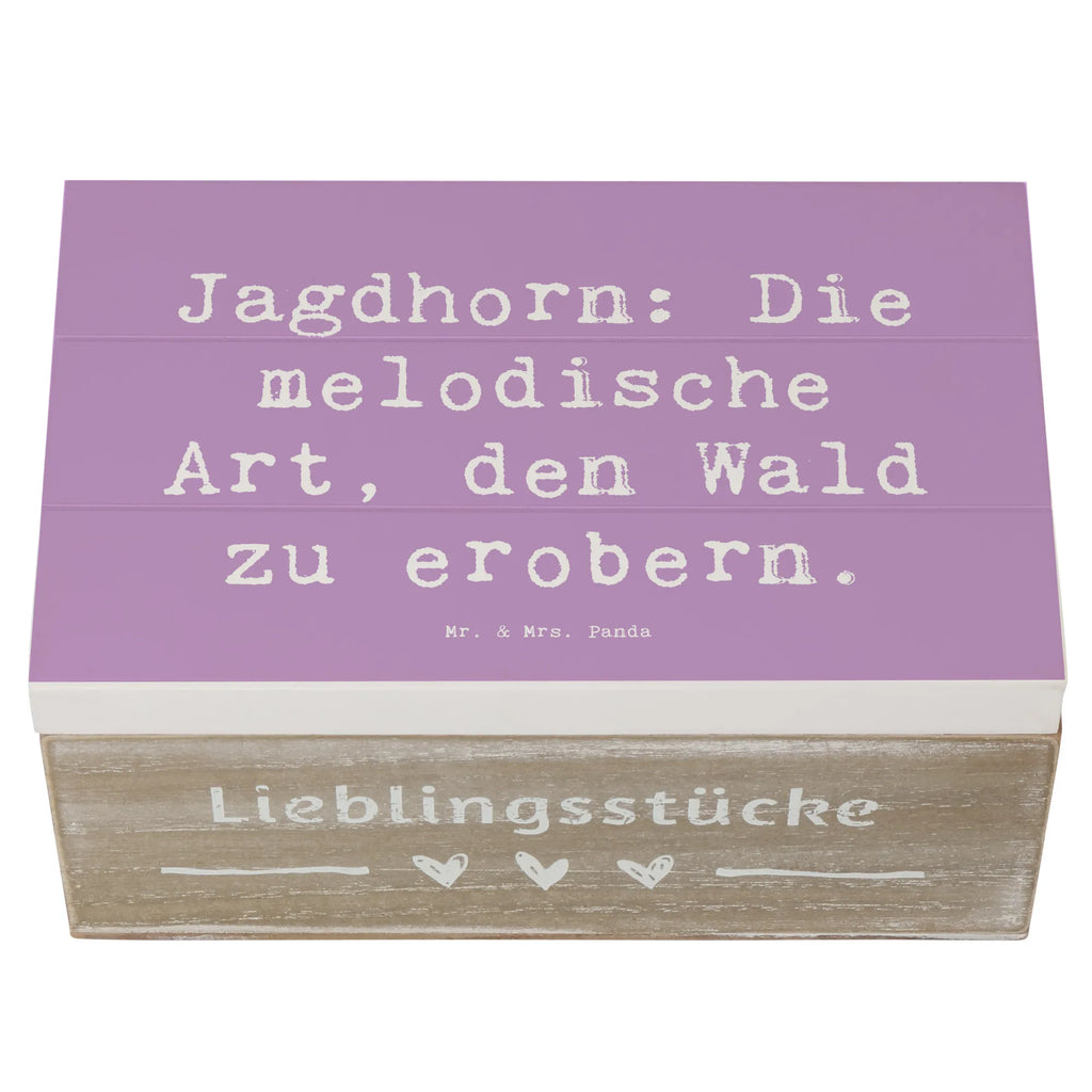 Holzkiste Spruch Jagdhorn Magie Holzkiste, Kiste, Schatzkiste, Truhe, Schatulle, XXL, Erinnerungsbox, Erinnerungskiste, Dekokiste, Aufbewahrungsbox, Geschenkbox, Geschenkdose, Instrumente, Geschenke Musiker, Musikliebhaber