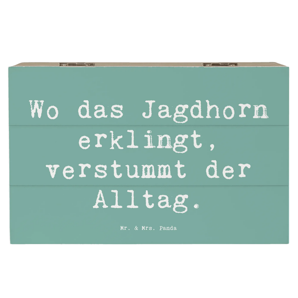 Holzkiste Spruch Jagdhorn Melodie Holzkiste, Kiste, Schatzkiste, Truhe, Schatulle, XXL, Erinnerungsbox, Erinnerungskiste, Dekokiste, Aufbewahrungsbox, Geschenkbox, Geschenkdose, Instrumente, Geschenke Musiker, Musikliebhaber