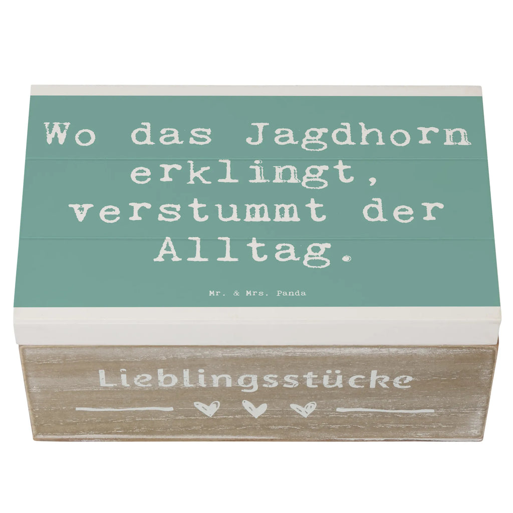 Holzkiste Spruch Jagdhorn Melodie Holzkiste, Kiste, Schatzkiste, Truhe, Schatulle, XXL, Erinnerungsbox, Erinnerungskiste, Dekokiste, Aufbewahrungsbox, Geschenkbox, Geschenkdose, Instrumente, Geschenke Musiker, Musikliebhaber