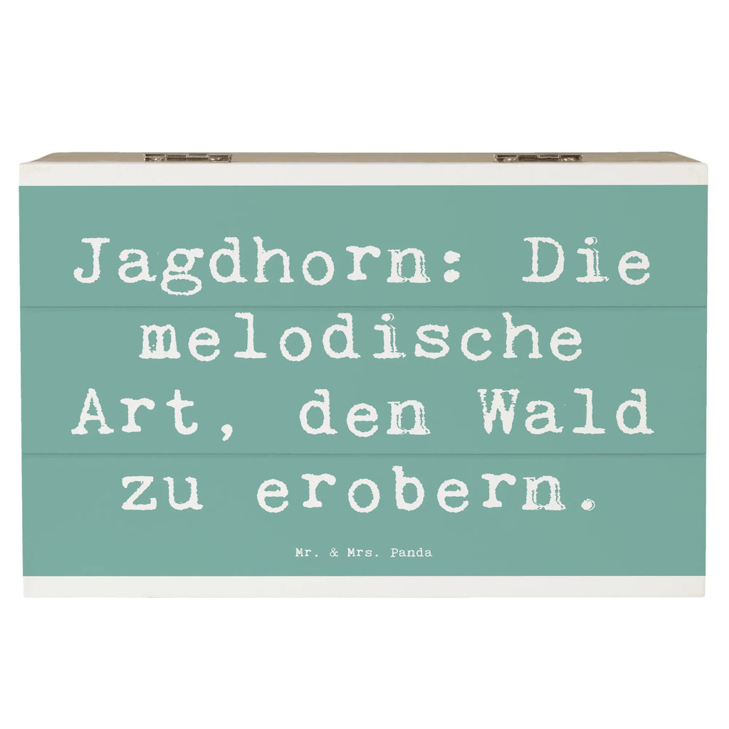 Holzkiste Spruch Jagdhorn Magie Holzkiste, Kiste, Schatzkiste, Truhe, Schatulle, XXL, Erinnerungsbox, Erinnerungskiste, Dekokiste, Aufbewahrungsbox, Geschenkbox, Geschenkdose, Instrumente, Geschenke Musiker, Musikliebhaber