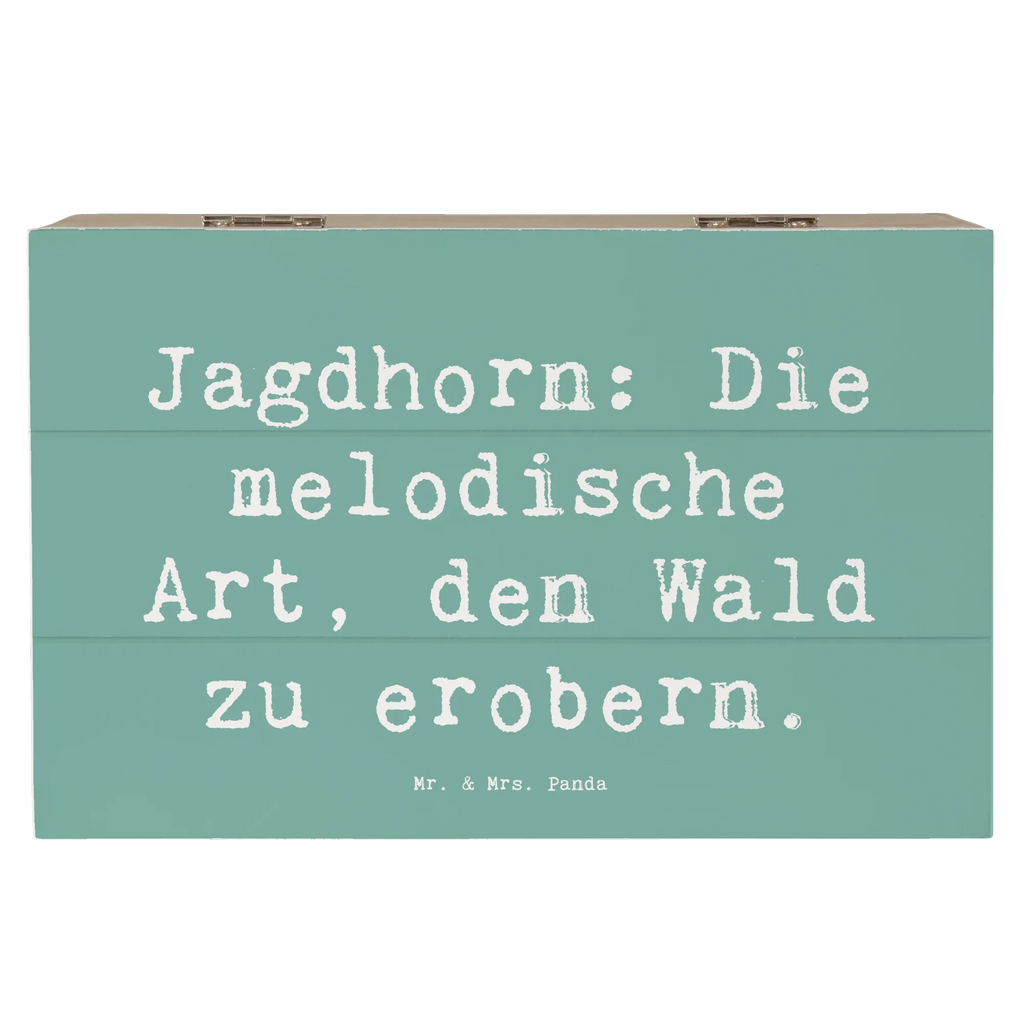 Holzkiste Spruch Jagdhorn Magie Holzkiste, Kiste, Schatzkiste, Truhe, Schatulle, XXL, Erinnerungsbox, Erinnerungskiste, Dekokiste, Aufbewahrungsbox, Geschenkbox, Geschenkdose, Instrumente, Geschenke Musiker, Musikliebhaber