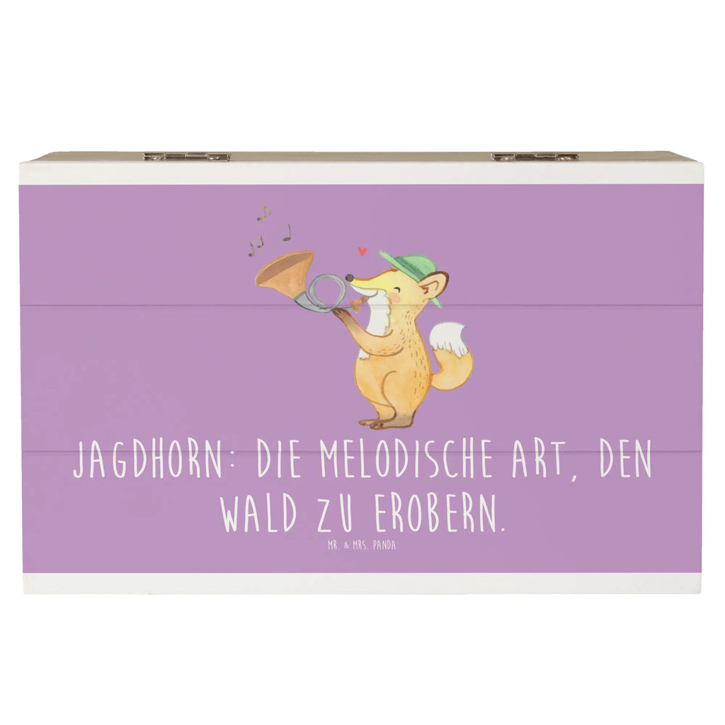 Holzkiste Jagdhorn Magie Holzkiste, Kiste, Schatzkiste, Truhe, Schatulle, XXL, Erinnerungsbox, Erinnerungskiste, Dekokiste, Aufbewahrungsbox, Geschenkbox, Geschenkdose, Instrumente, Geschenke Musiker, Musikliebhaber