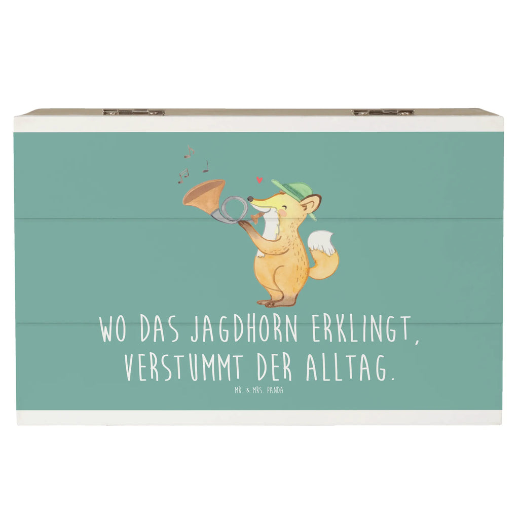 Holzkiste Jagdhorn Melodie Holzkiste, Kiste, Schatzkiste, Truhe, Schatulle, XXL, Erinnerungsbox, Erinnerungskiste, Dekokiste, Aufbewahrungsbox, Geschenkbox, Geschenkdose, Instrumente, Geschenke Musiker, Musikliebhaber