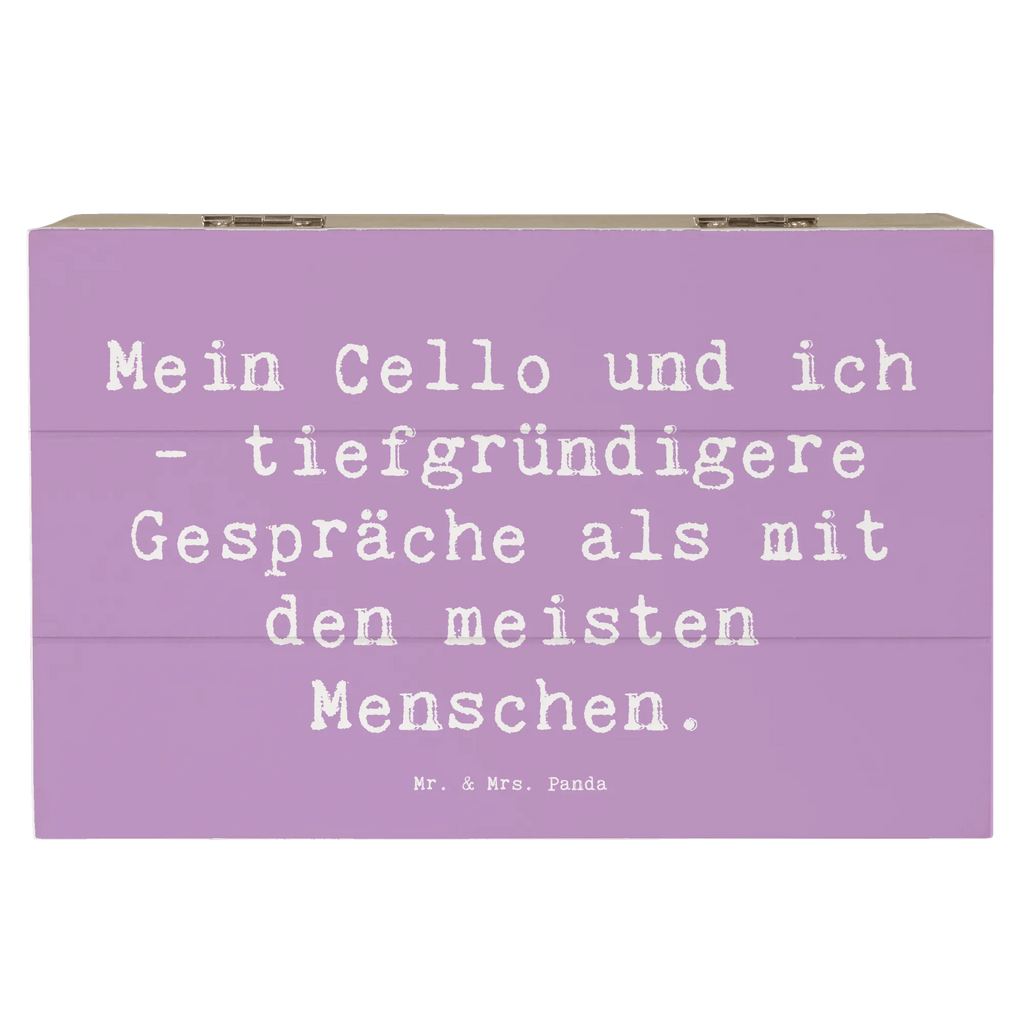 Holzkiste Spruch Violoncello Gespräche Holzkiste, Kiste, Schatzkiste, Truhe, Schatulle, XXL, Erinnerungsbox, Erinnerungskiste, Dekokiste, Aufbewahrungsbox, Geschenkbox, Geschenkdose, Instrumente, Geschenke Musiker, Musikliebhaber