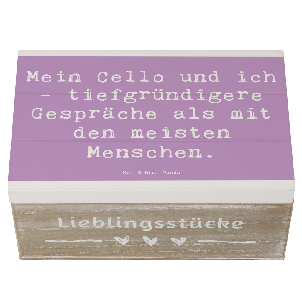 Holzkiste Spruch Violoncello Gespräche Holzkiste, Kiste, Schatzkiste, Truhe, Schatulle, XXL, Erinnerungsbox, Erinnerungskiste, Dekokiste, Aufbewahrungsbox, Geschenkbox, Geschenkdose, Instrumente, Geschenke Musiker, Musikliebhaber