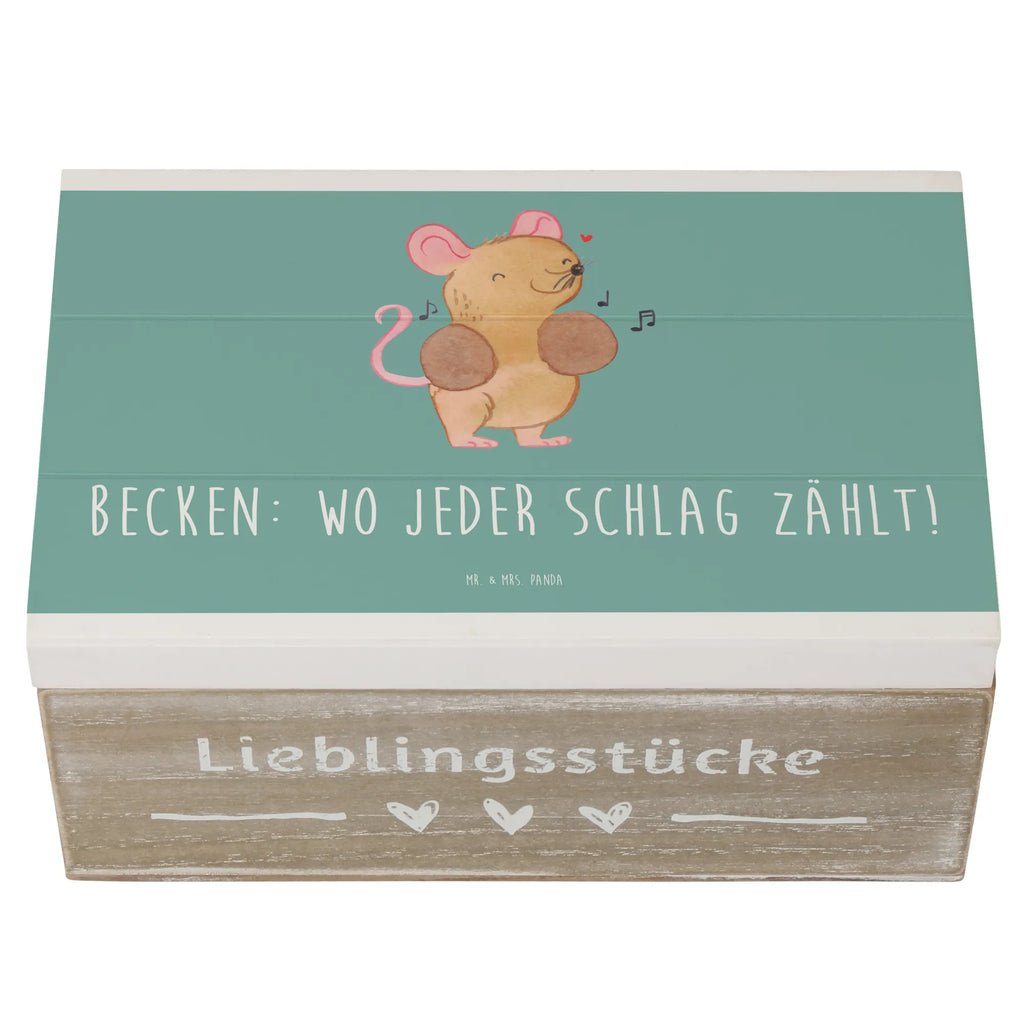 Holzkiste Becken Holzkiste, Kiste, Schatzkiste, Truhe, Schatulle, XXL, Erinnerungsbox, Erinnerungskiste, Dekokiste, Aufbewahrungsbox, Geschenkbox, Geschenkdose, Instrumente, Geschenke Musiker, Musikliebhaber